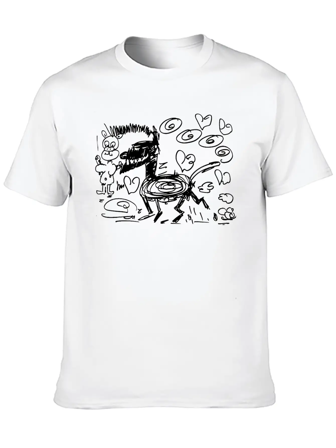 Big Bad Wolf Pig Love Gift Comfortable Minimalist Graphic Tee – Summer Style Essential