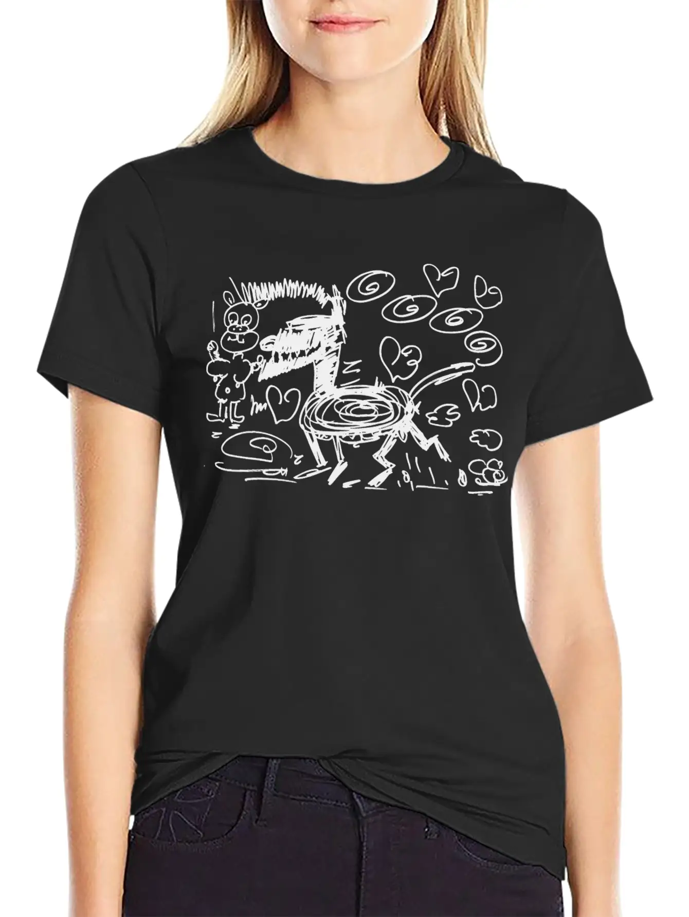 Big Bad Wolf Pig Love Gift Comfortable Minimalist Graphic Tee – Summer Style Essential