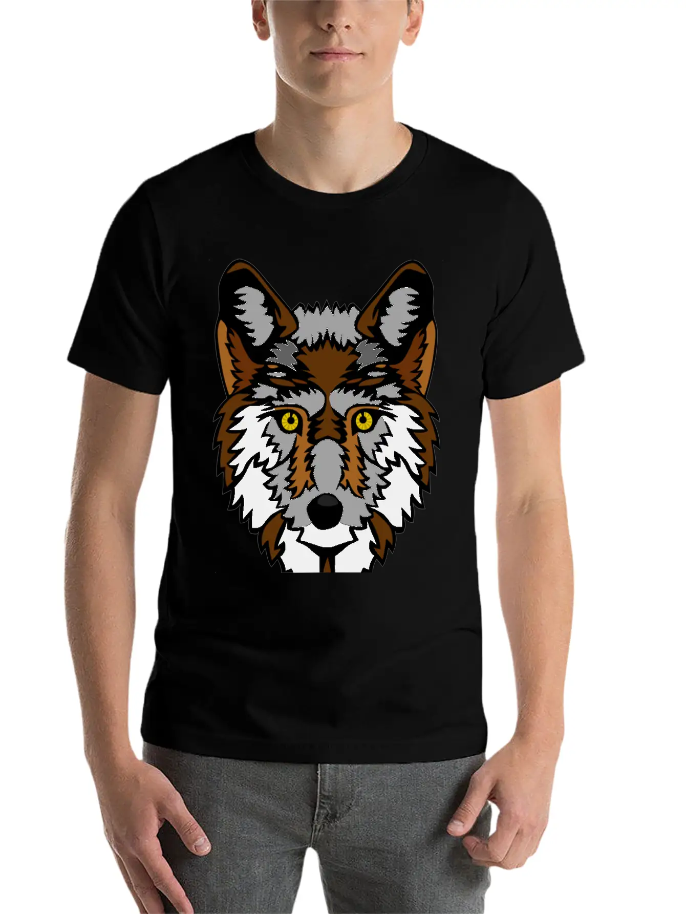 Big Bad Wolf Stylish Everyday T-Shirt – Unisex Basic Cotton Tee