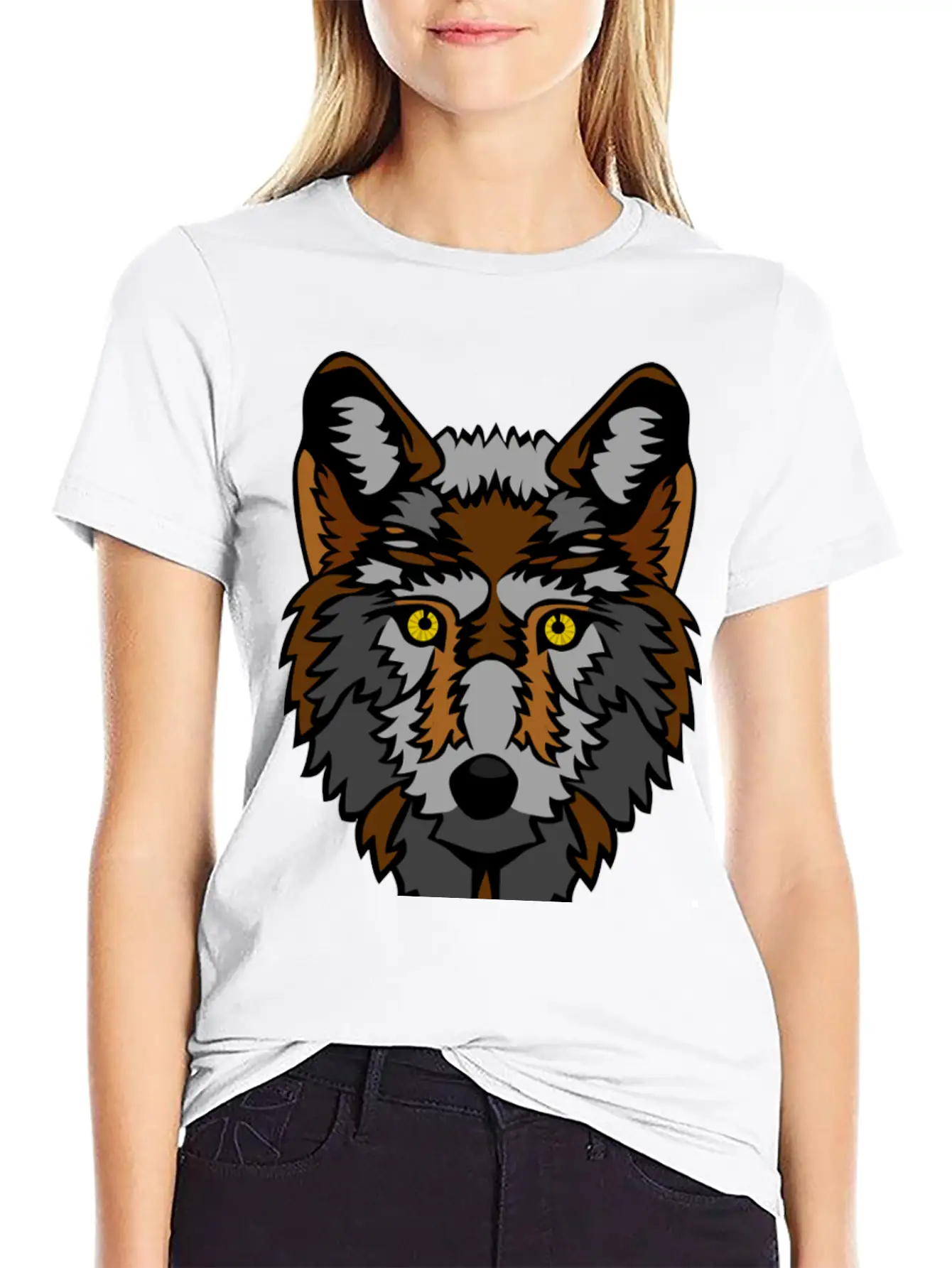Big Bad Wolf Stylish Everyday T-Shirt – Unisex Basic Cotton Tee