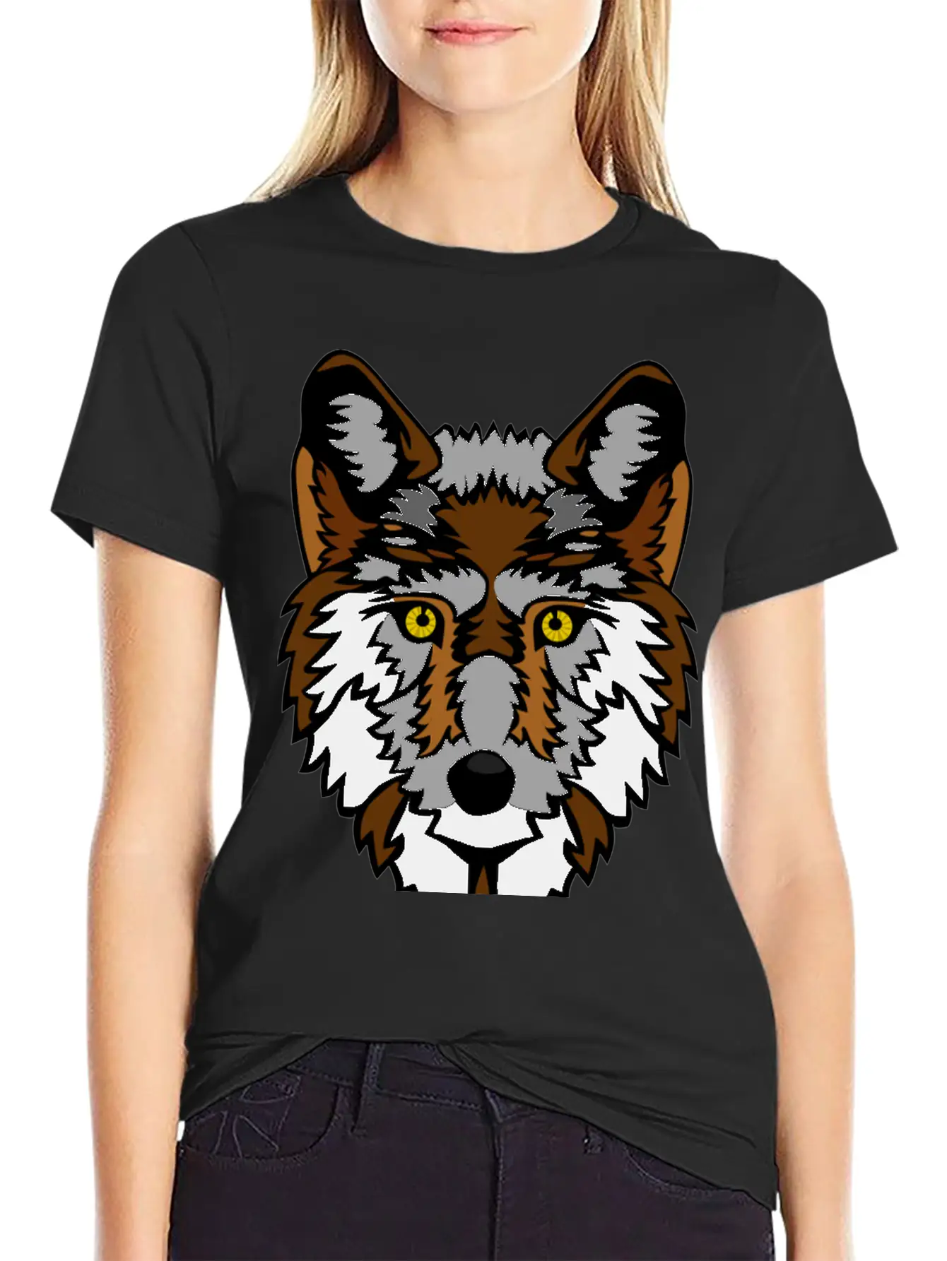 Big Bad Wolf Stylish Everyday T-Shirt – Unisex Basic Cotton Tee
