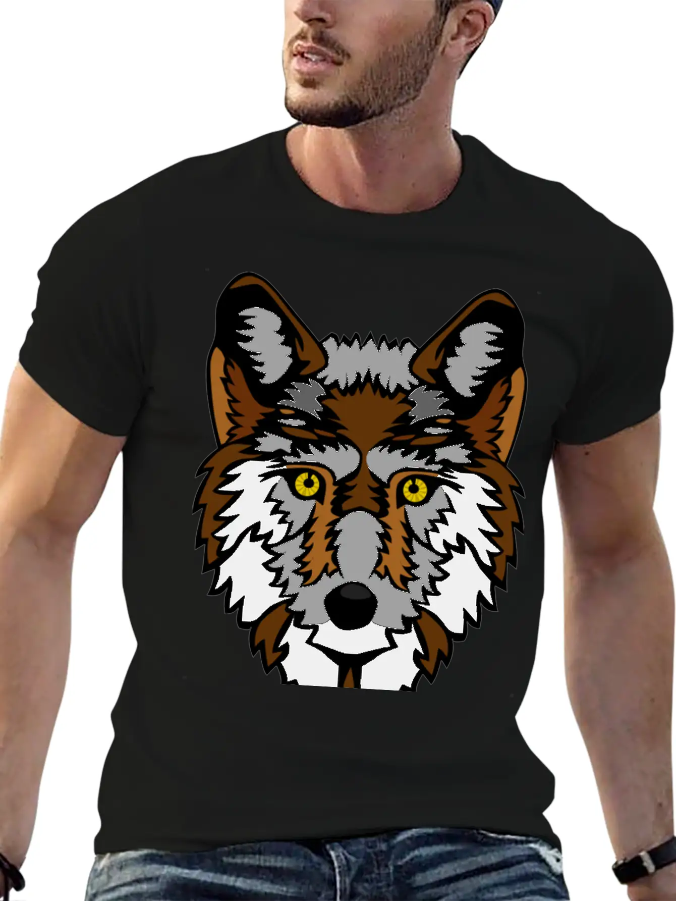 Big Bad Wolf Stylish Everyday T-Shirt – Unisex Basic Cotton Tee