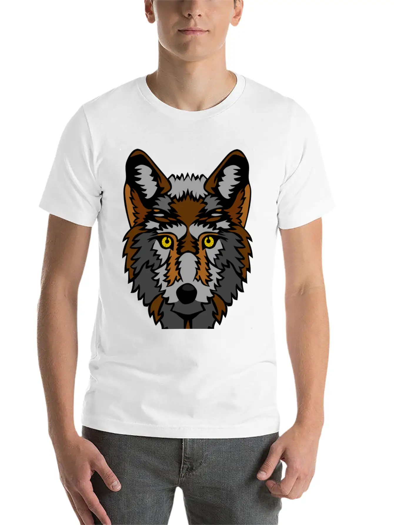 Big Bad Wolf Stylish Everyday T-Shirt – Unisex Basic Cotton Tee