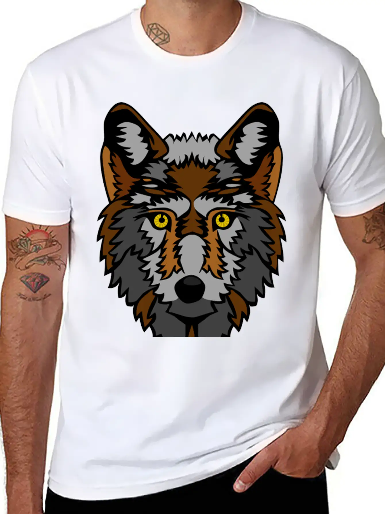 Big Bad Wolf Stylish Everyday T-Shirt – Unisex Basic Cotton Tee
