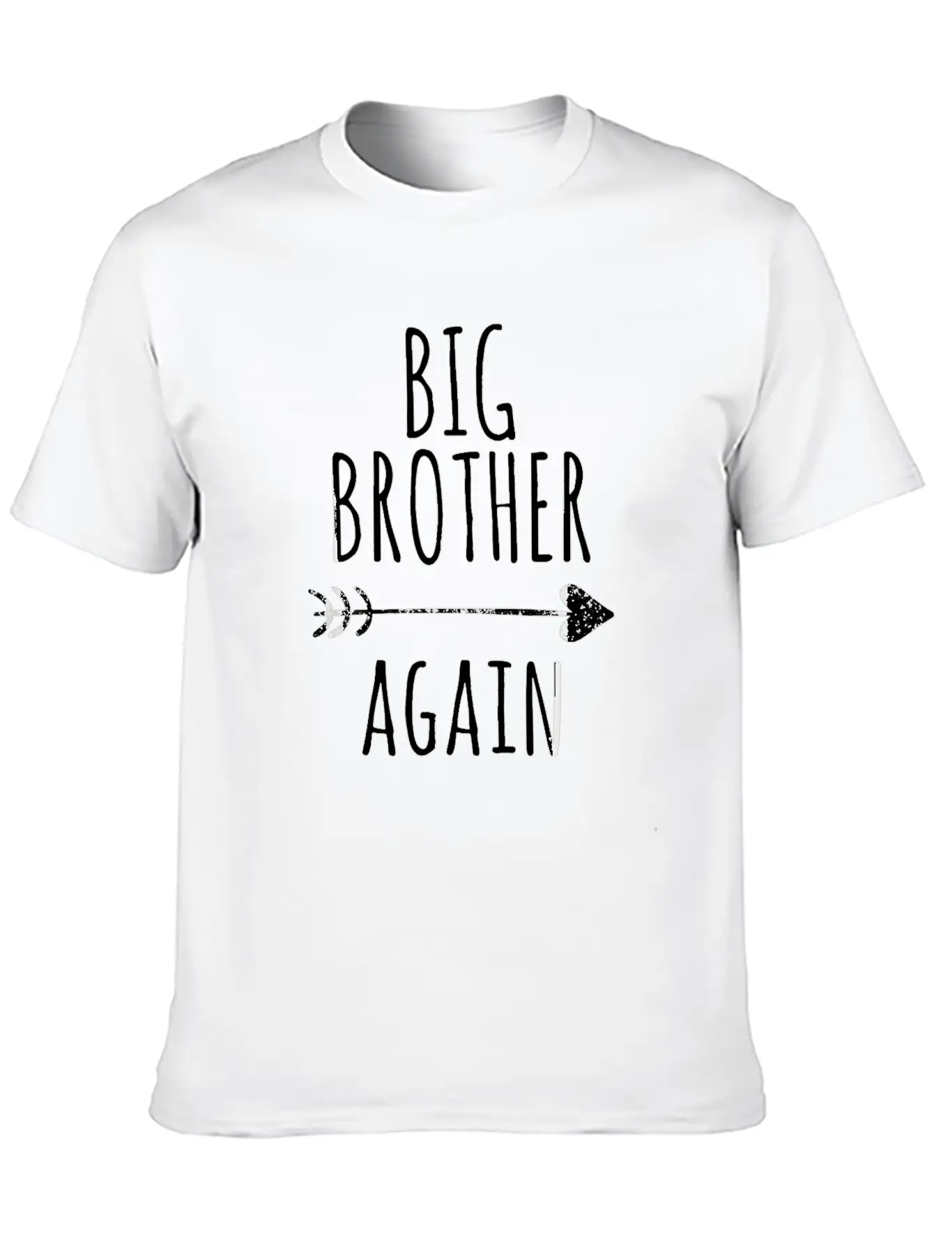 Big Brother Again For Boys With Arrow And He 987 Basic Graphic T-Shirt – Daily Comfort In Soft Cotton
