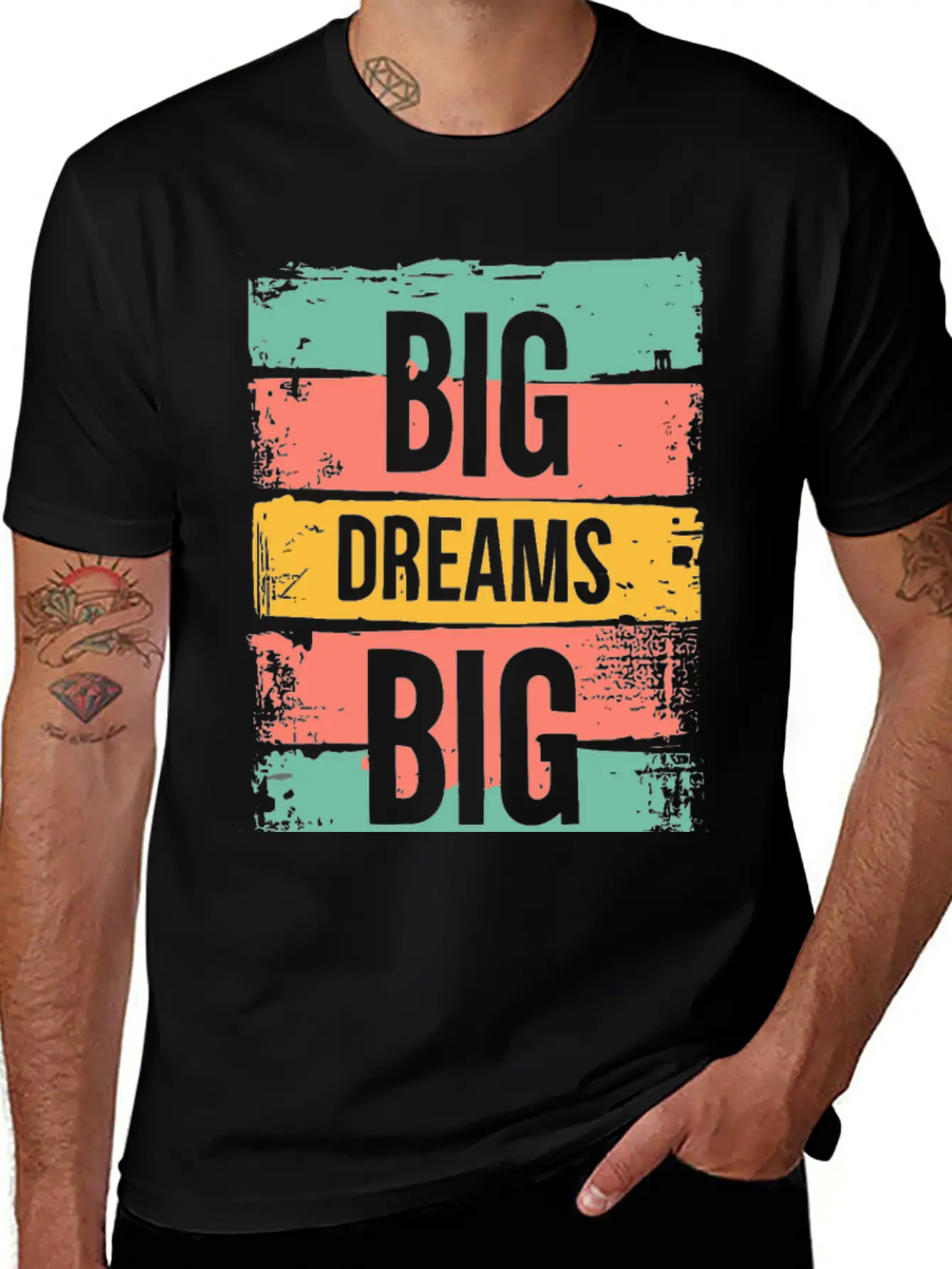 Big Dreams Big Actions Timeless Short Sleeve Tee – Comfy And Minimalist Design