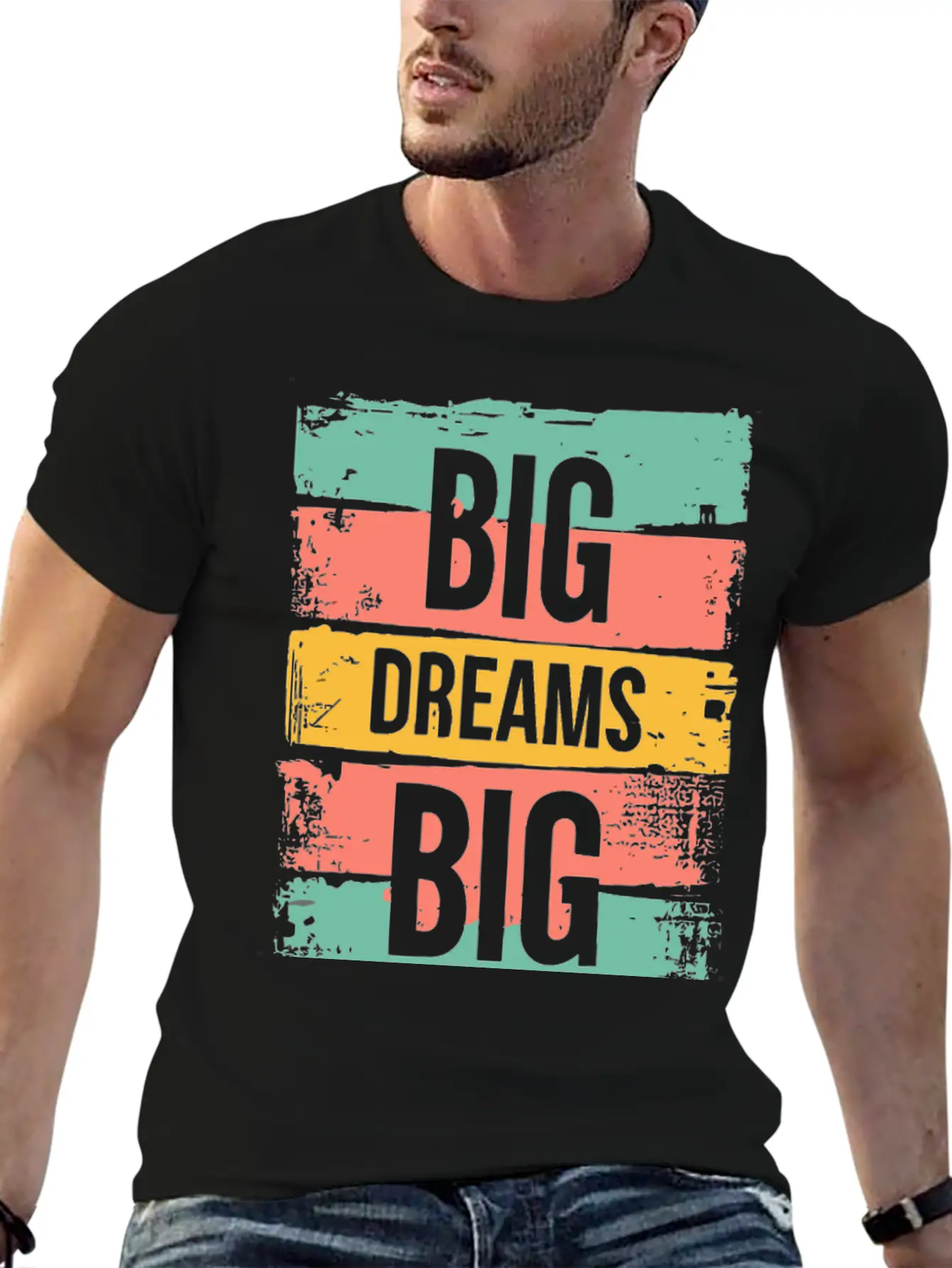 Big Dreams Big Actions Timeless Short Sleeve Tee – Comfy And Minimalist Design