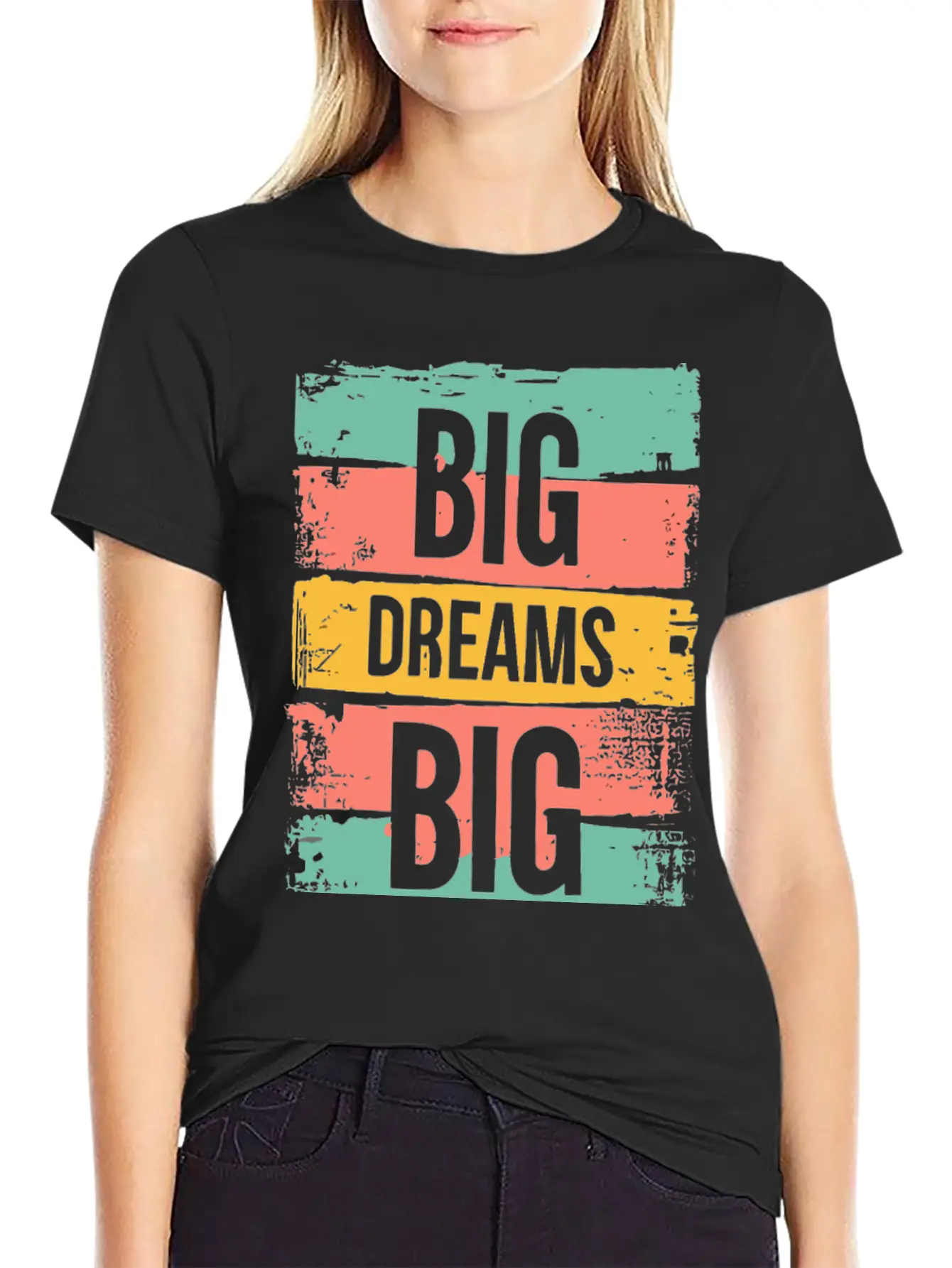 Big Dreams Big Actions Timeless Short Sleeve Tee – Comfy And Minimalist Design