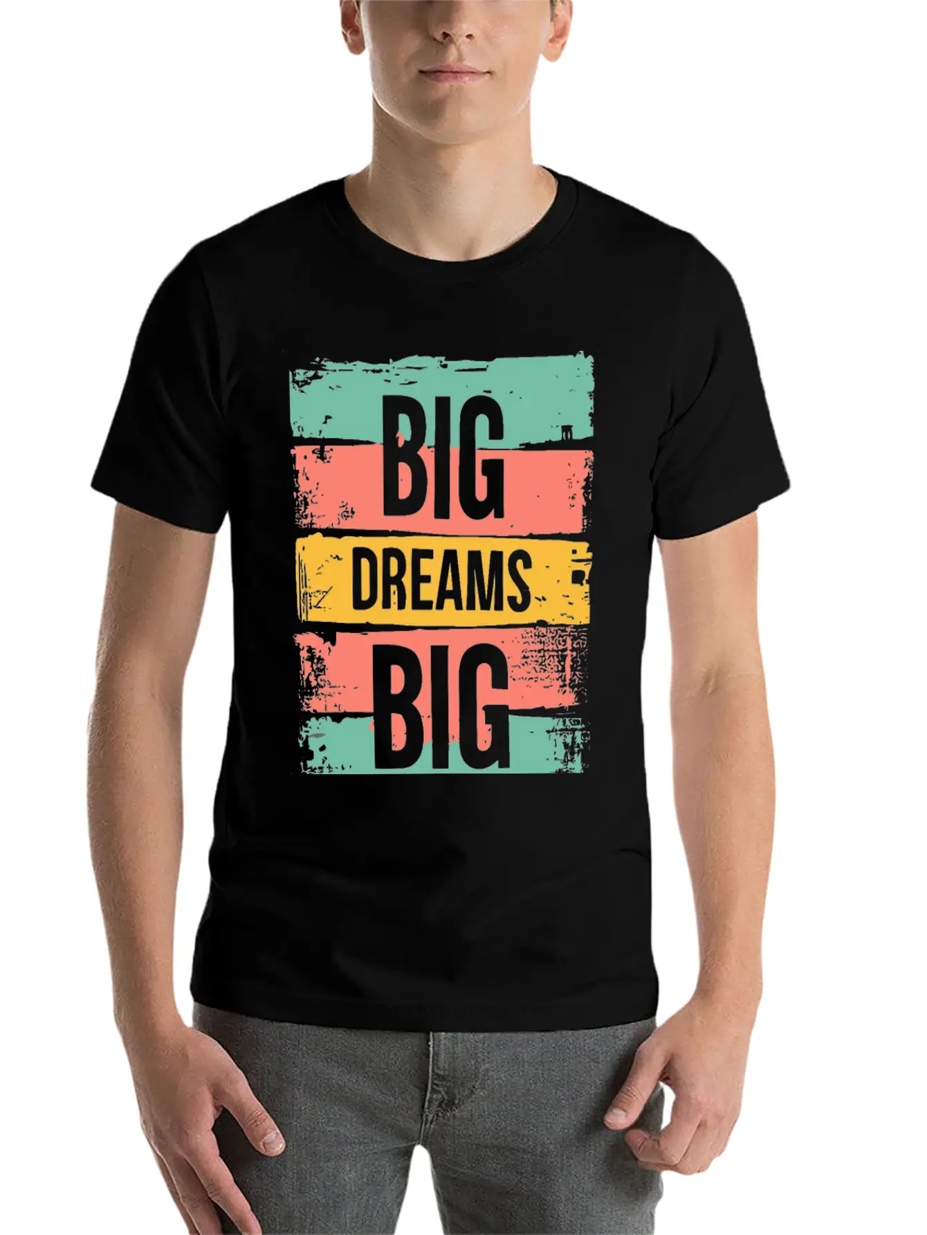 Big Dreams Big Actions Timeless Short Sleeve Tee – Comfy And Minimalist Design