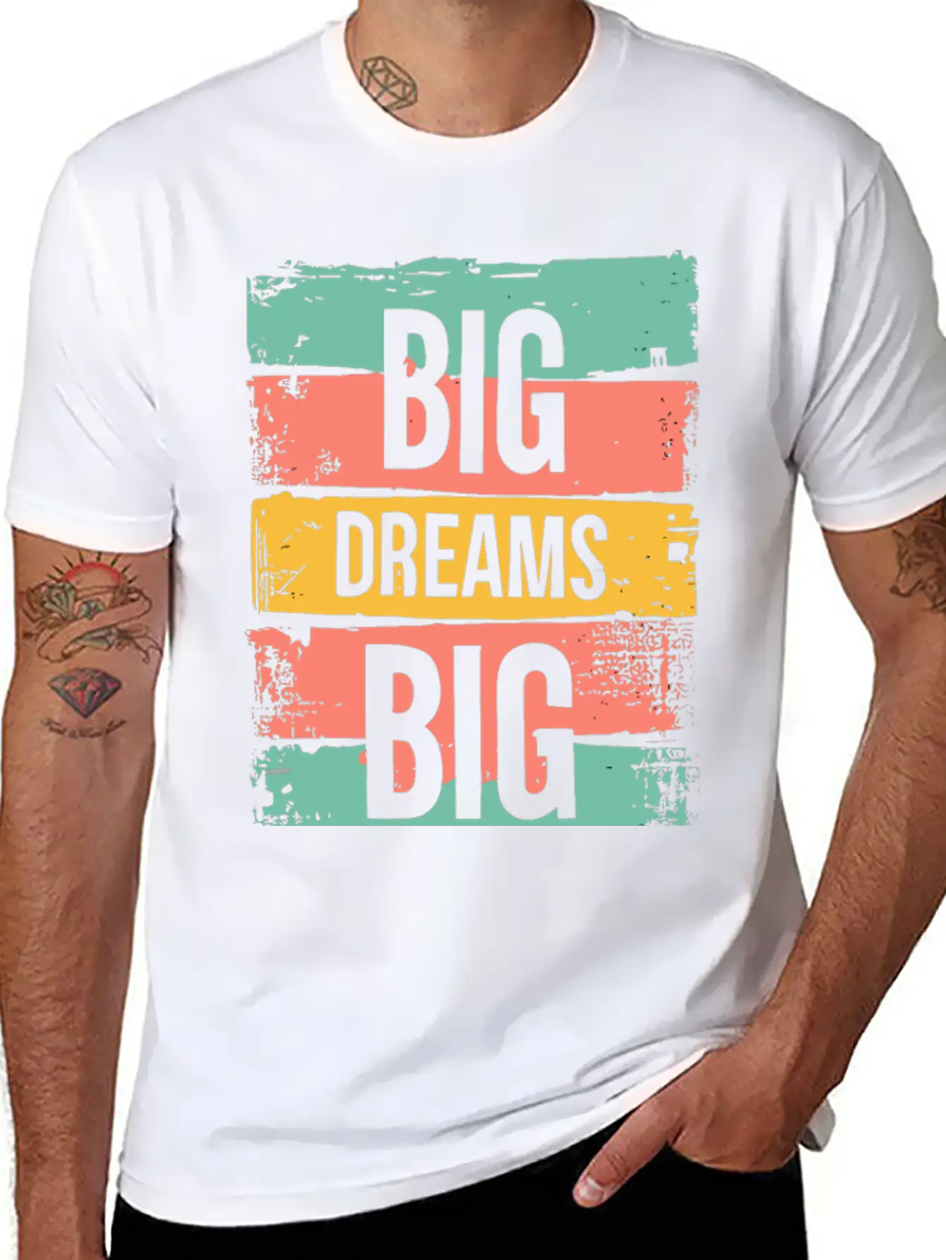 Big Dreams Big Actions Timeless Short Sleeve Tee – Comfy And Minimalist Design