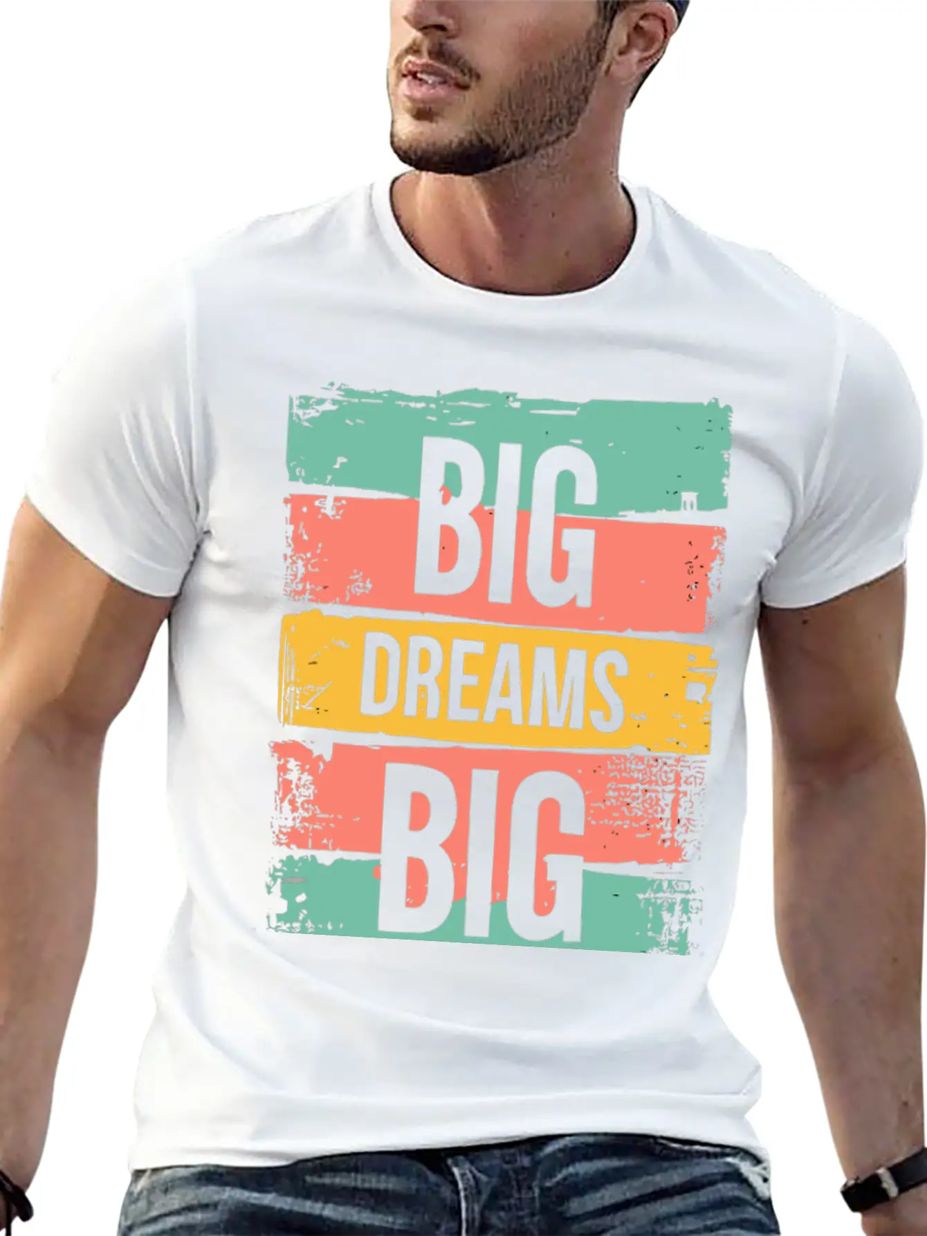 Big Dreams Big Actions Timeless Short Sleeve Tee – Comfy And Minimalist Design