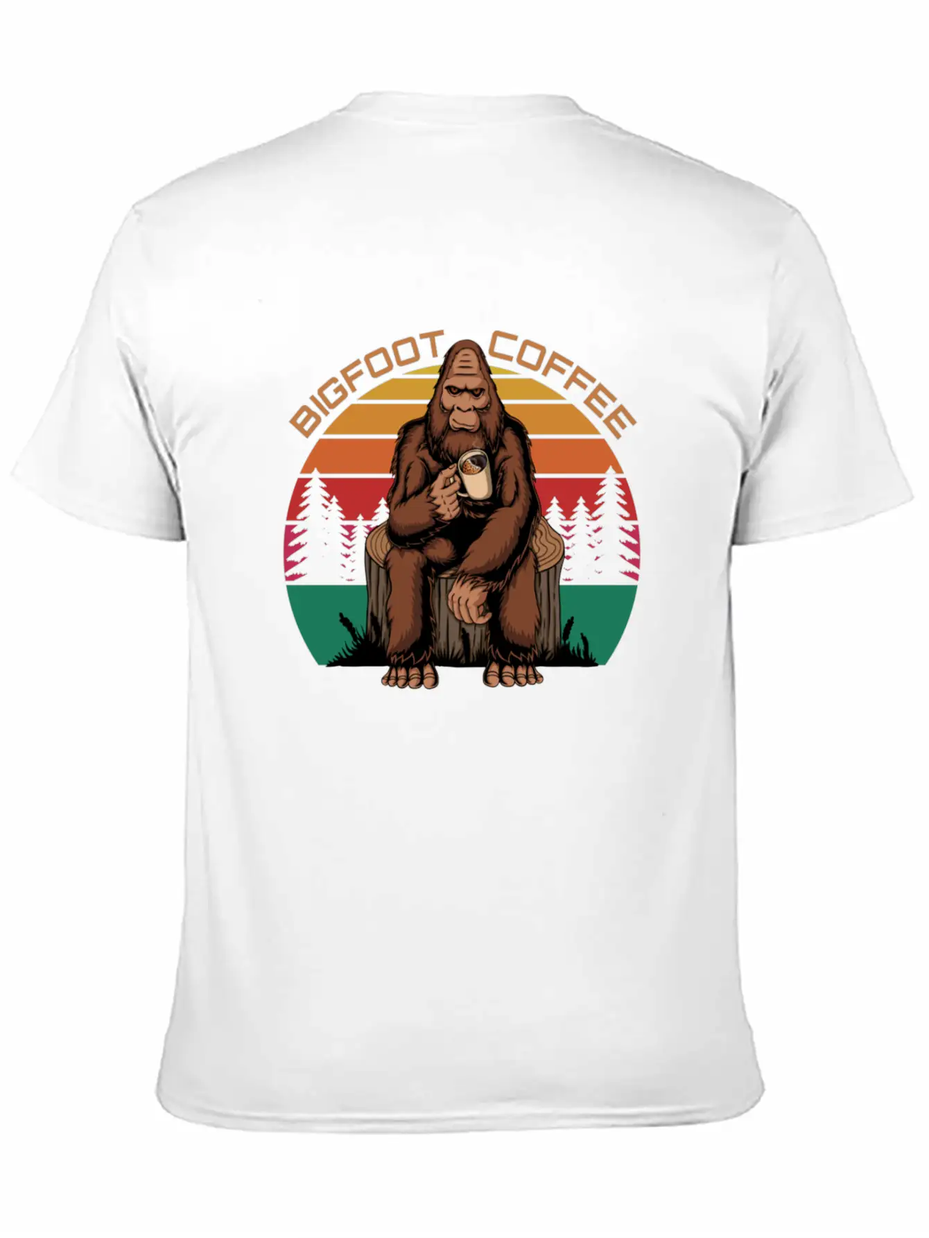 Bigfoot Coffee Comfortable Minimalist Graphic Tee – Summer Style Essential