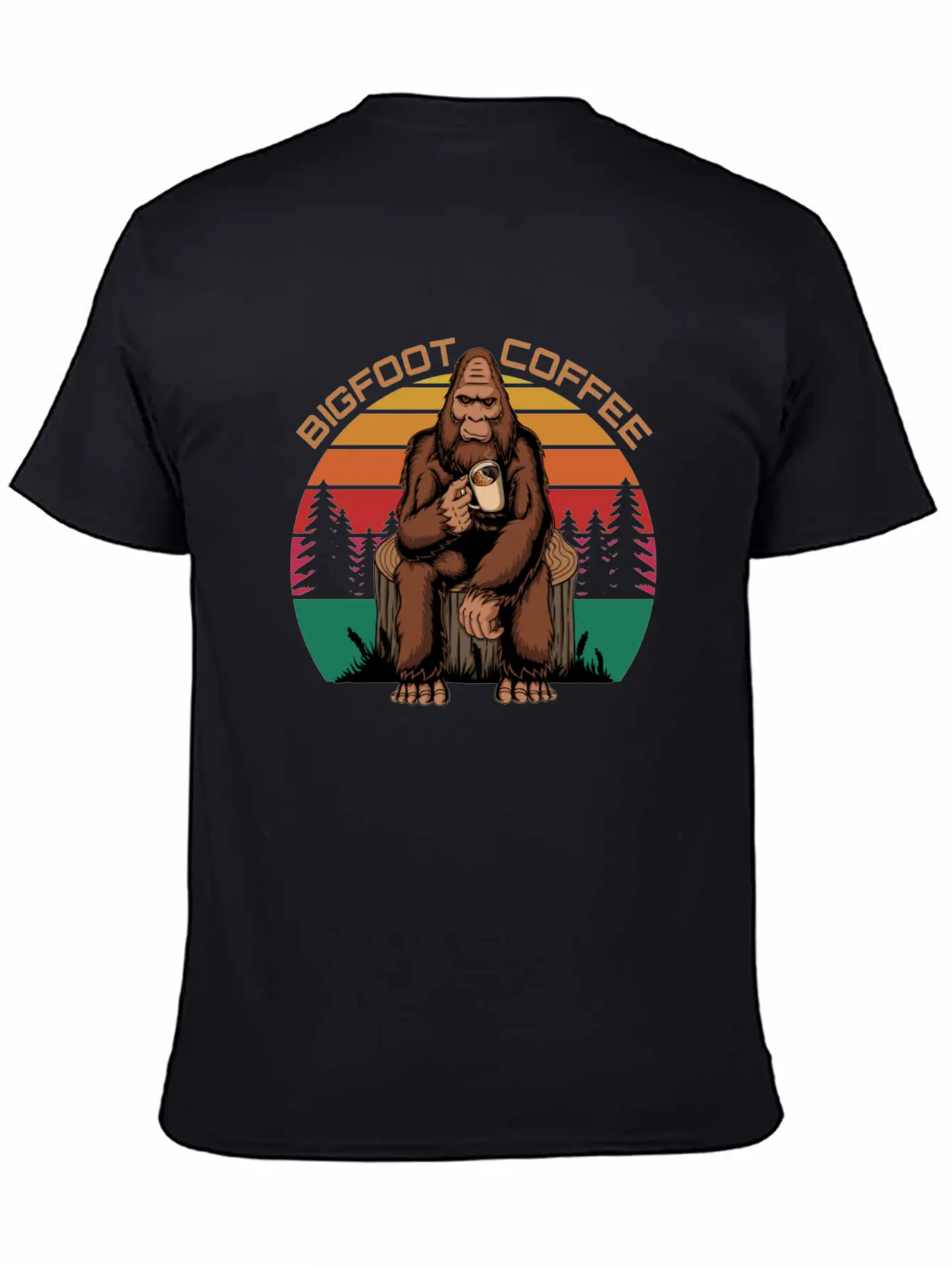 Bigfoot Coffee Comfortable Minimalist Graphic Tee – Summer Style Essential