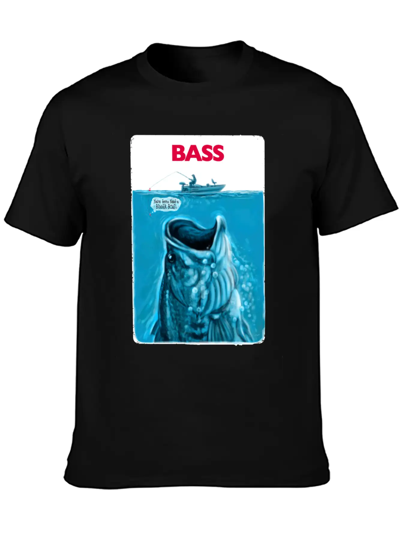 Bigger Bass Boat Stylish Everyday T-Shirt – Unisex Basic Cotton Tee