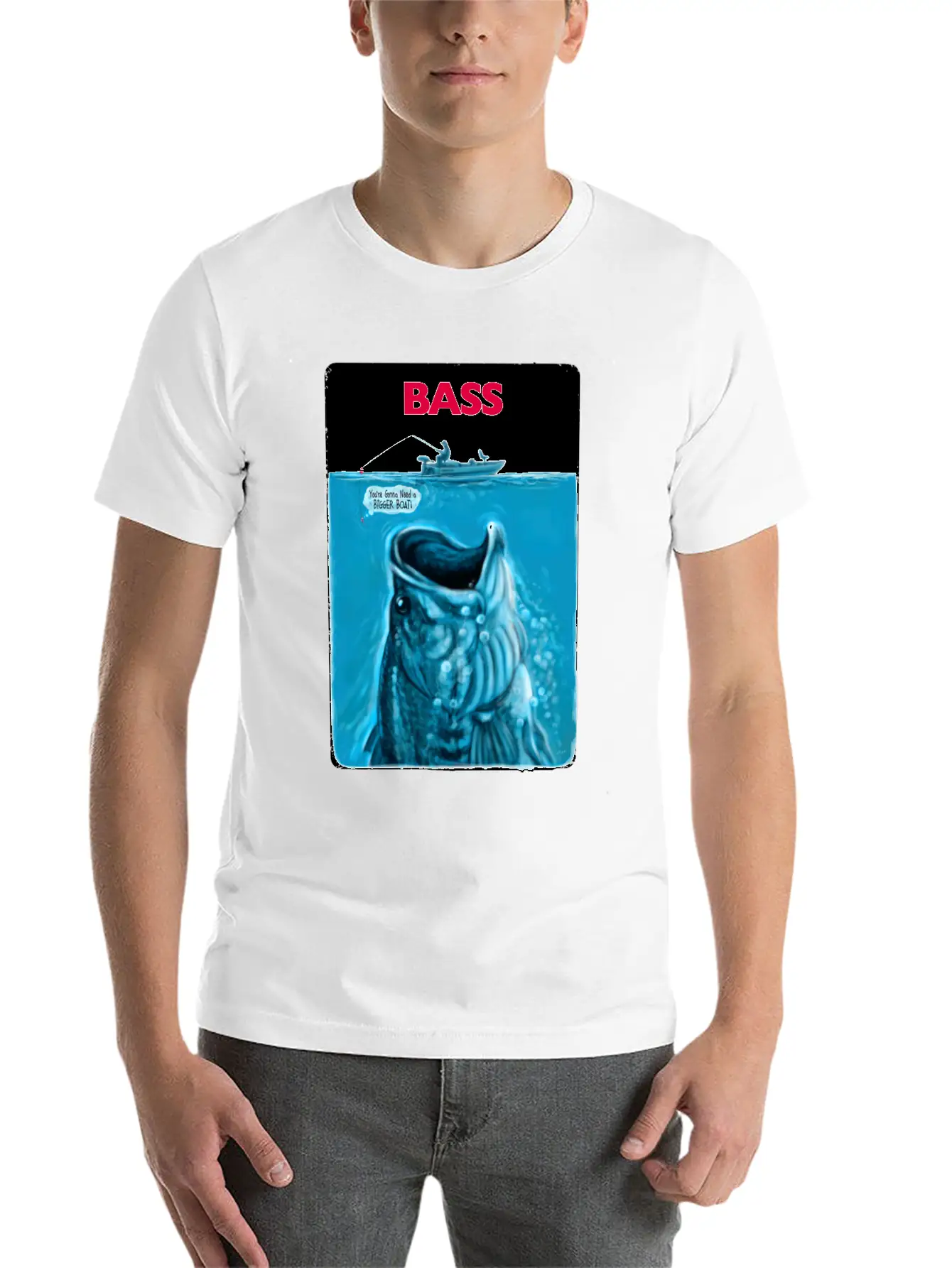 Bigger Bass Boat Stylish Everyday T-Shirt – Unisex Basic Cotton Tee