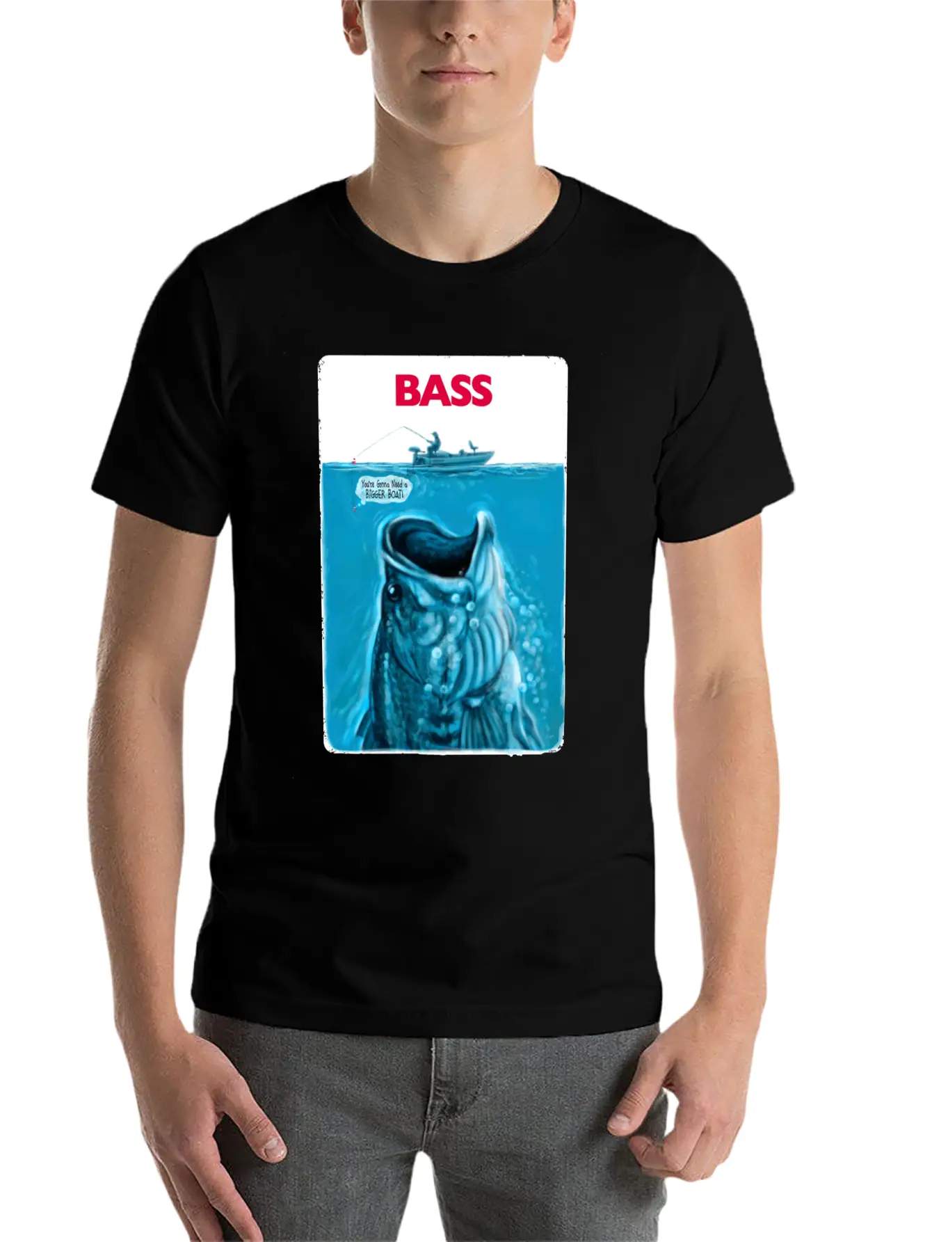 Bigger Bass Boat Stylish Everyday T-Shirt – Unisex Basic Cotton Tee