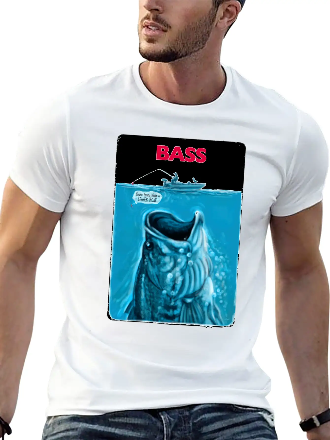 Bigger Bass Boat Stylish Everyday T-Shirt – Unisex Basic Cotton Tee