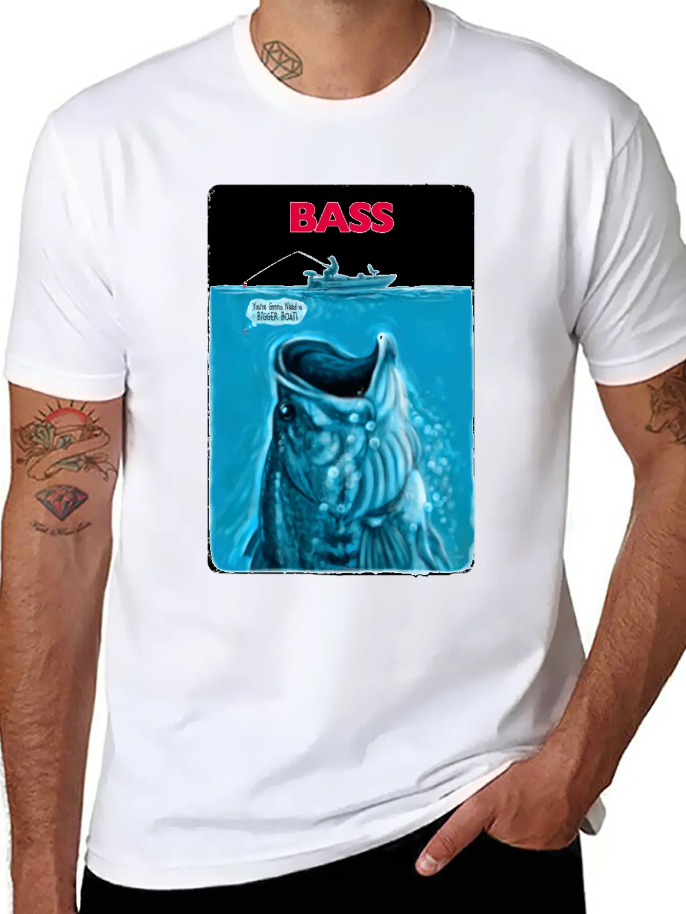 Bigger Bass Boat Stylish Everyday T-Shirt – Unisex Basic Cotton Tee