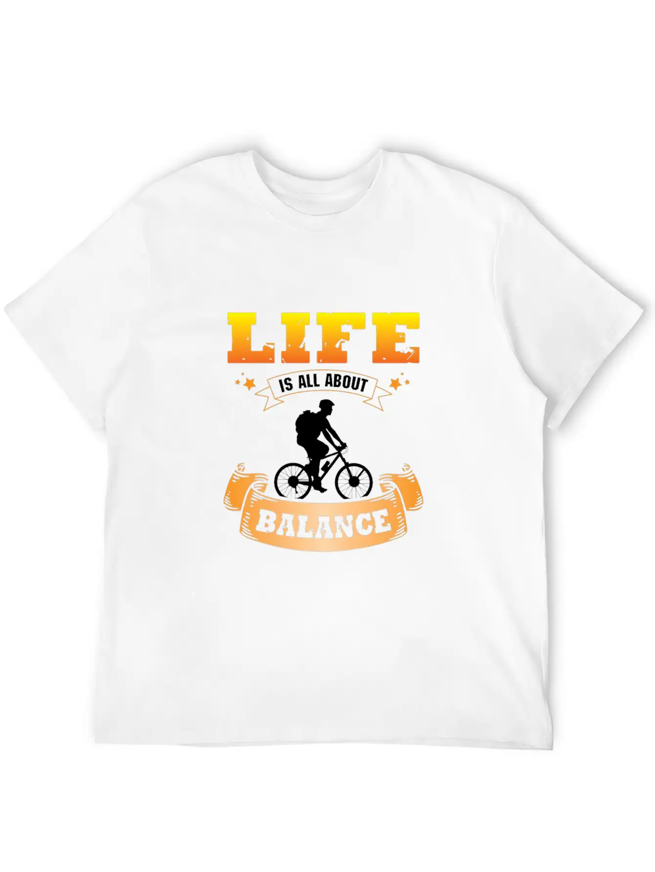 Bike Life Is All About Balance Stylish Everyday T-Shirt – Unisex Basic Cotton Tee