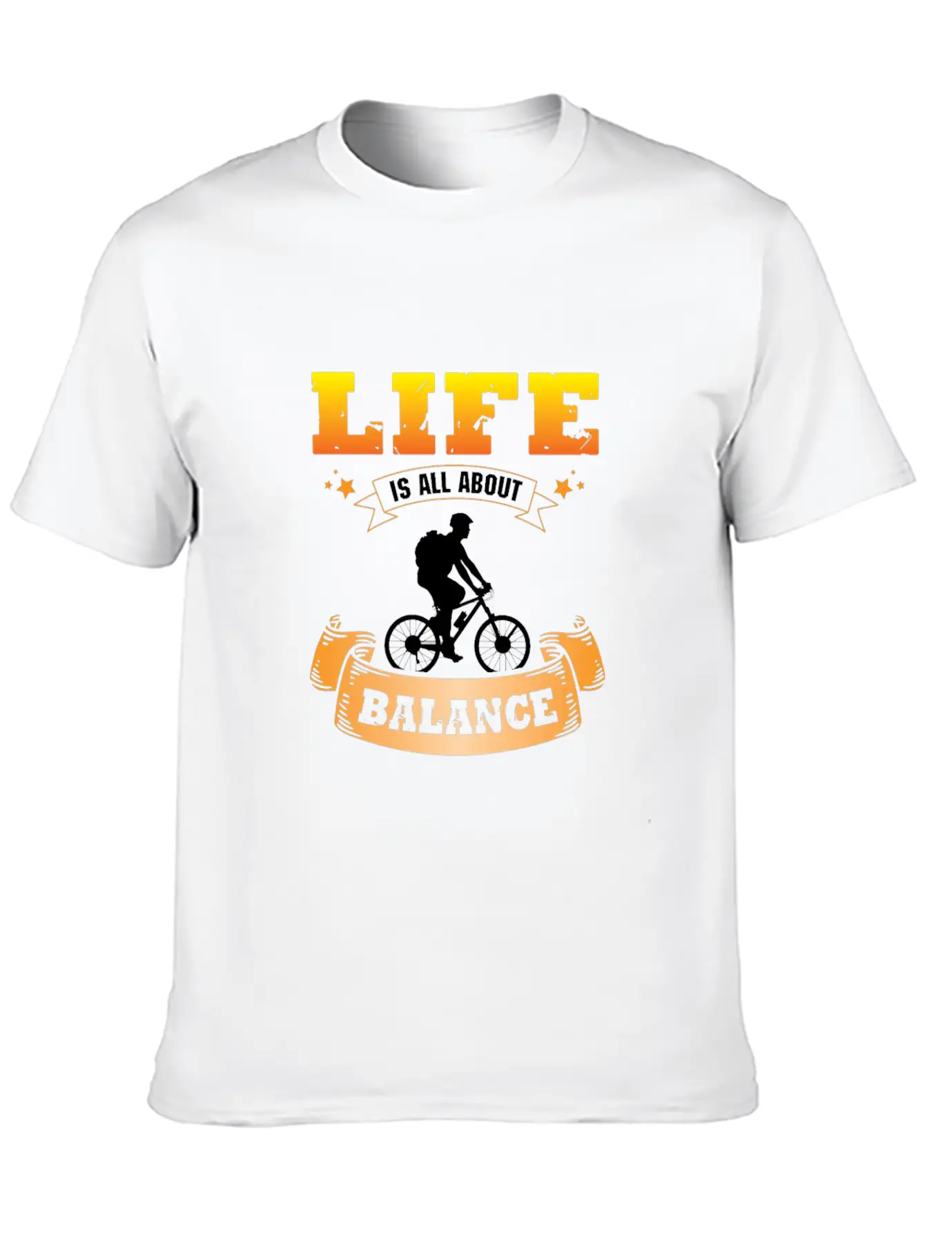 Bike Life Is All About Balance Stylish Everyday T-Shirt – Unisex Basic Cotton Tee