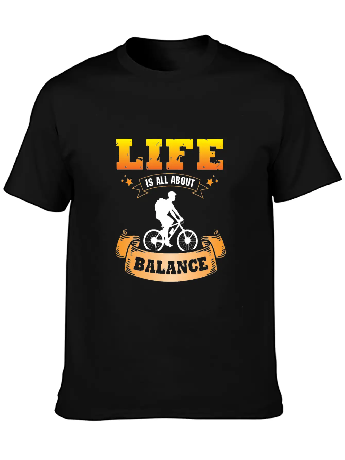 Bike Life Is All About Balance Stylish Everyday T-Shirt – Unisex Basic Cotton Tee
