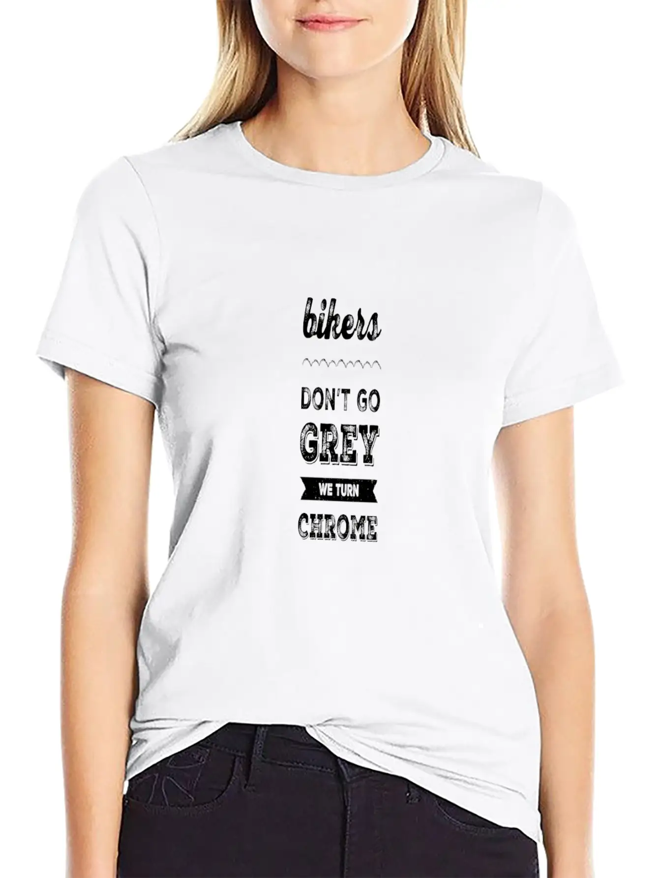 Bikers Turn Chrome Stylish Everyday T-Shirt – Unisex Basic Cotton Tee