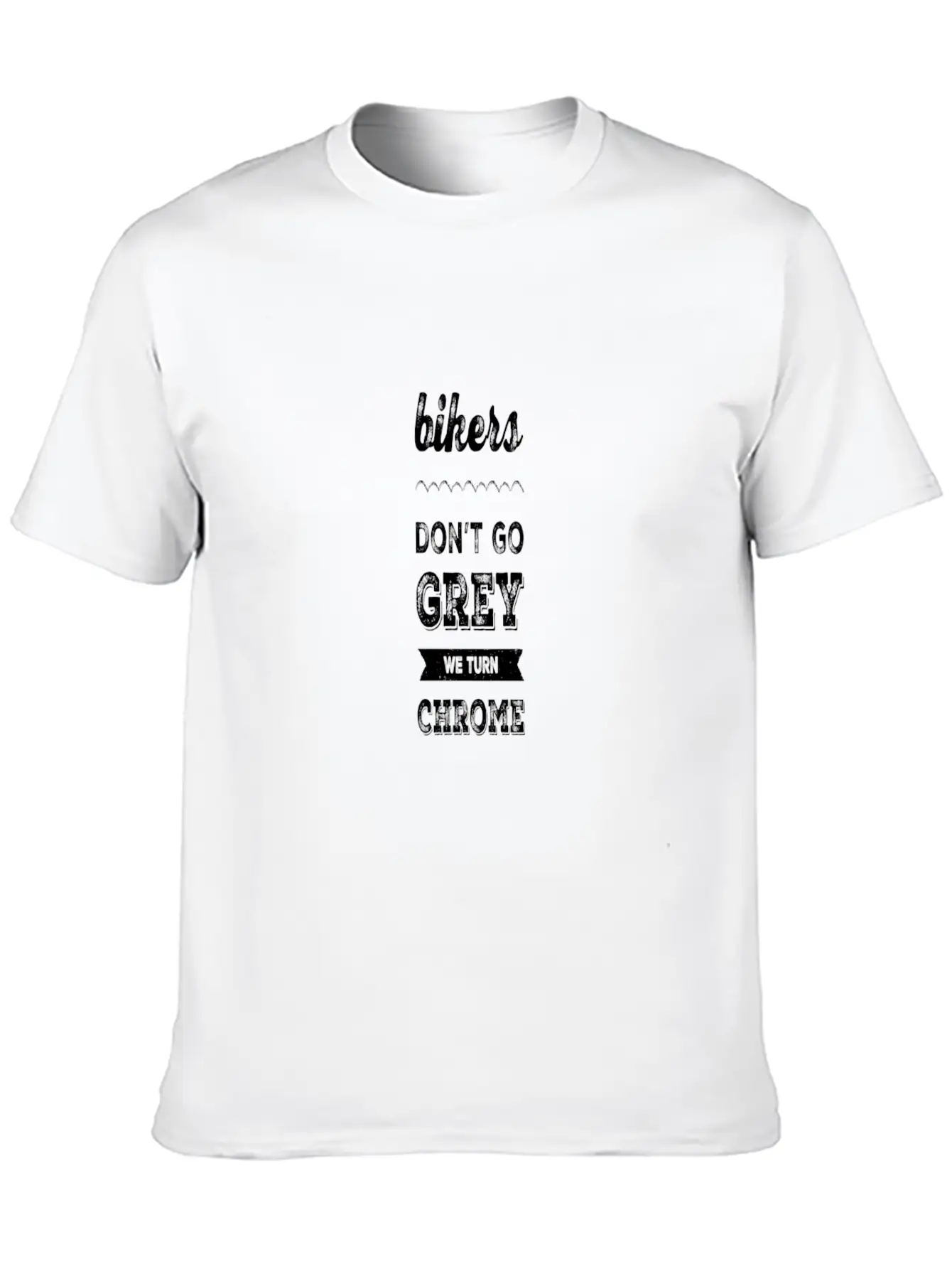 Bikers Turn Chrome Stylish Everyday T-Shirt – Unisex Basic Cotton Tee