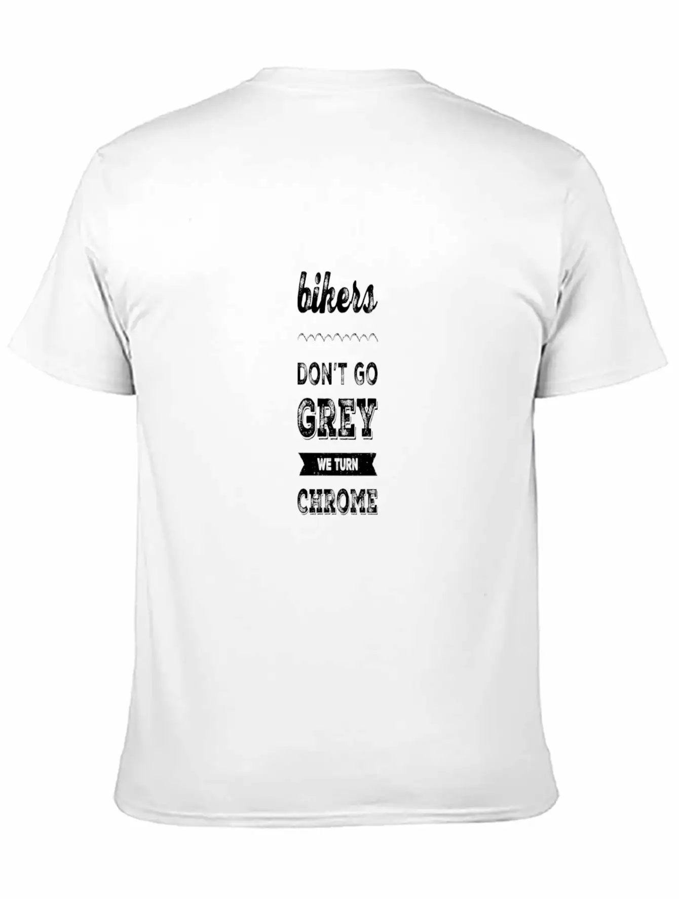 Bikers Turn Chrome Stylish Everyday T-Shirt – Unisex Basic Cotton Tee