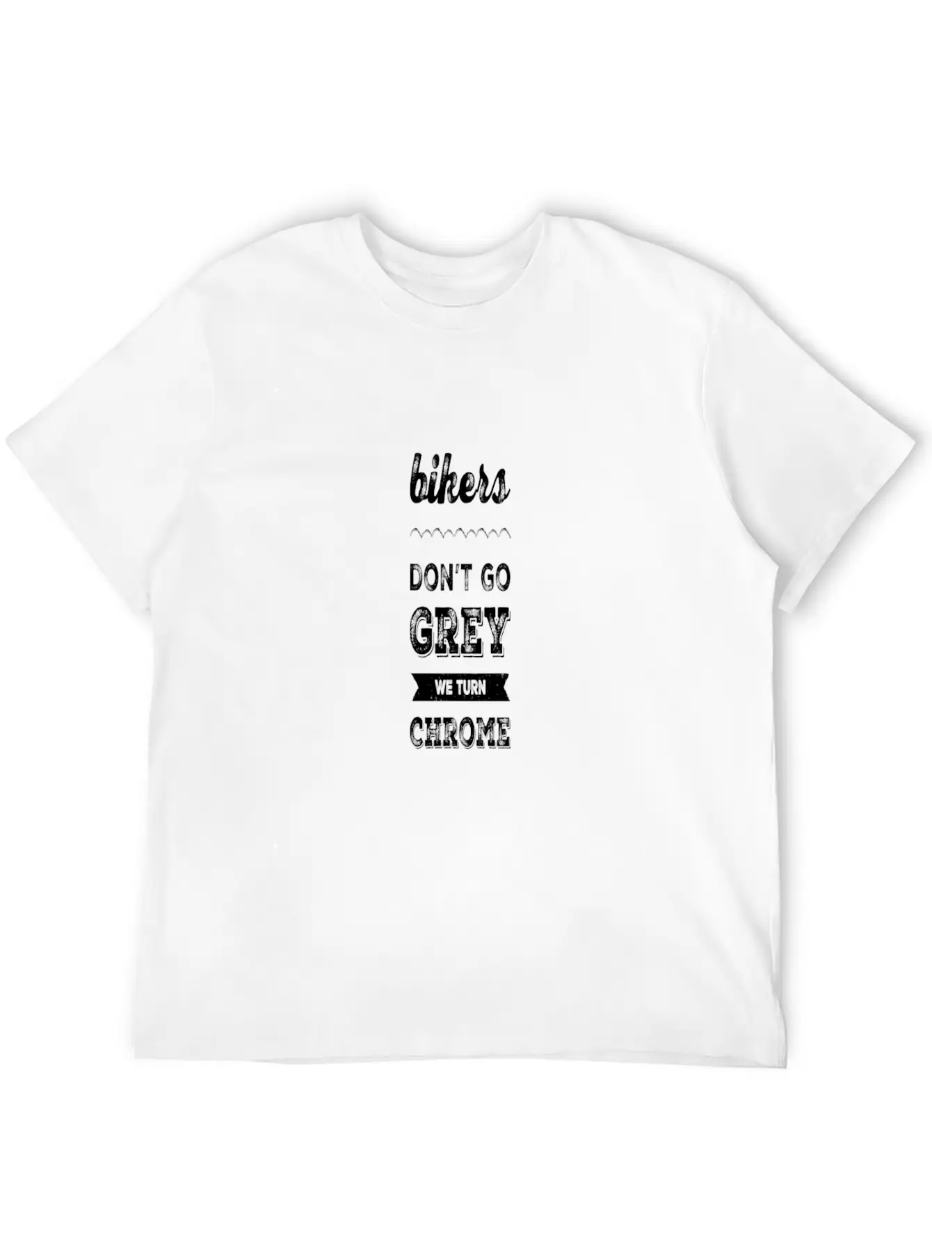 Bikers Turn Chrome Stylish Everyday T-Shirt – Unisex Basic Cotton Tee