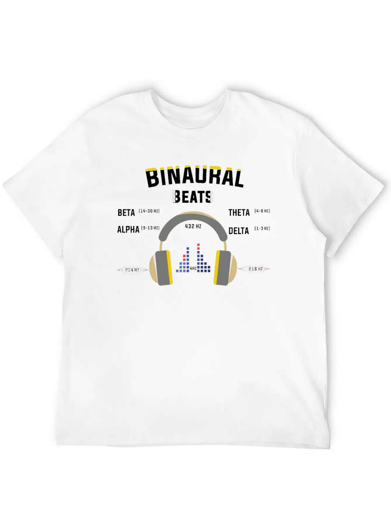Binaurale Beats Brain Waves Music Gift Shirt Basic Graphic T-Shirt – Daily Comfort In Soft Cotton