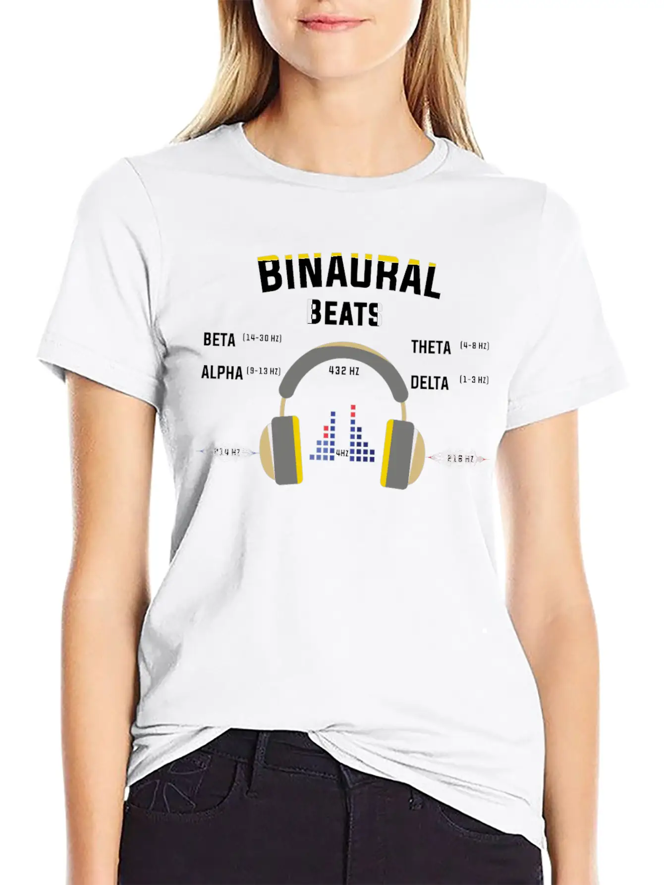 Binaurale Beats Brain Waves Music Gift Shirt Basic Graphic T-Shirt – Daily Comfort In Soft Cotton