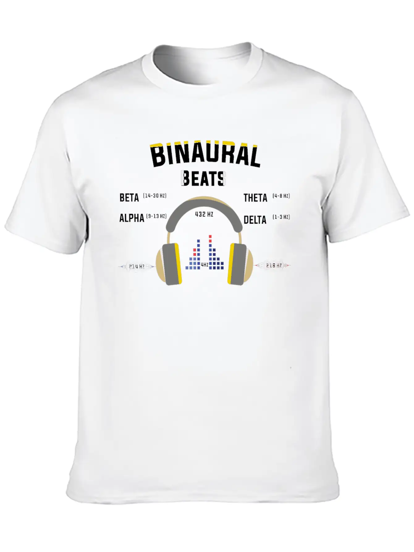 Binaurale Beats Brain Waves Music Gift Shirt Basic Graphic T-Shirt – Daily Comfort In Soft Cotton