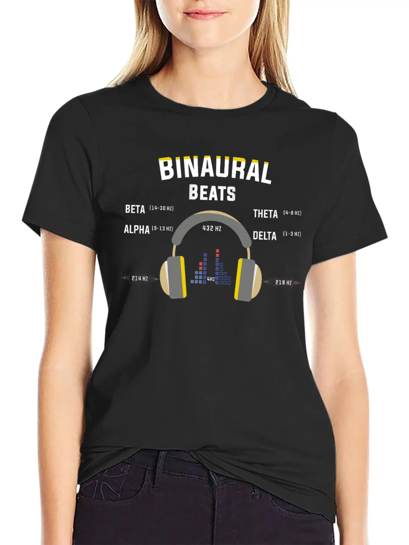Binaurale Beats Brain Waves Music Gift Shirt Basic Graphic T-Shirt – Daily Comfort In Soft Cotton