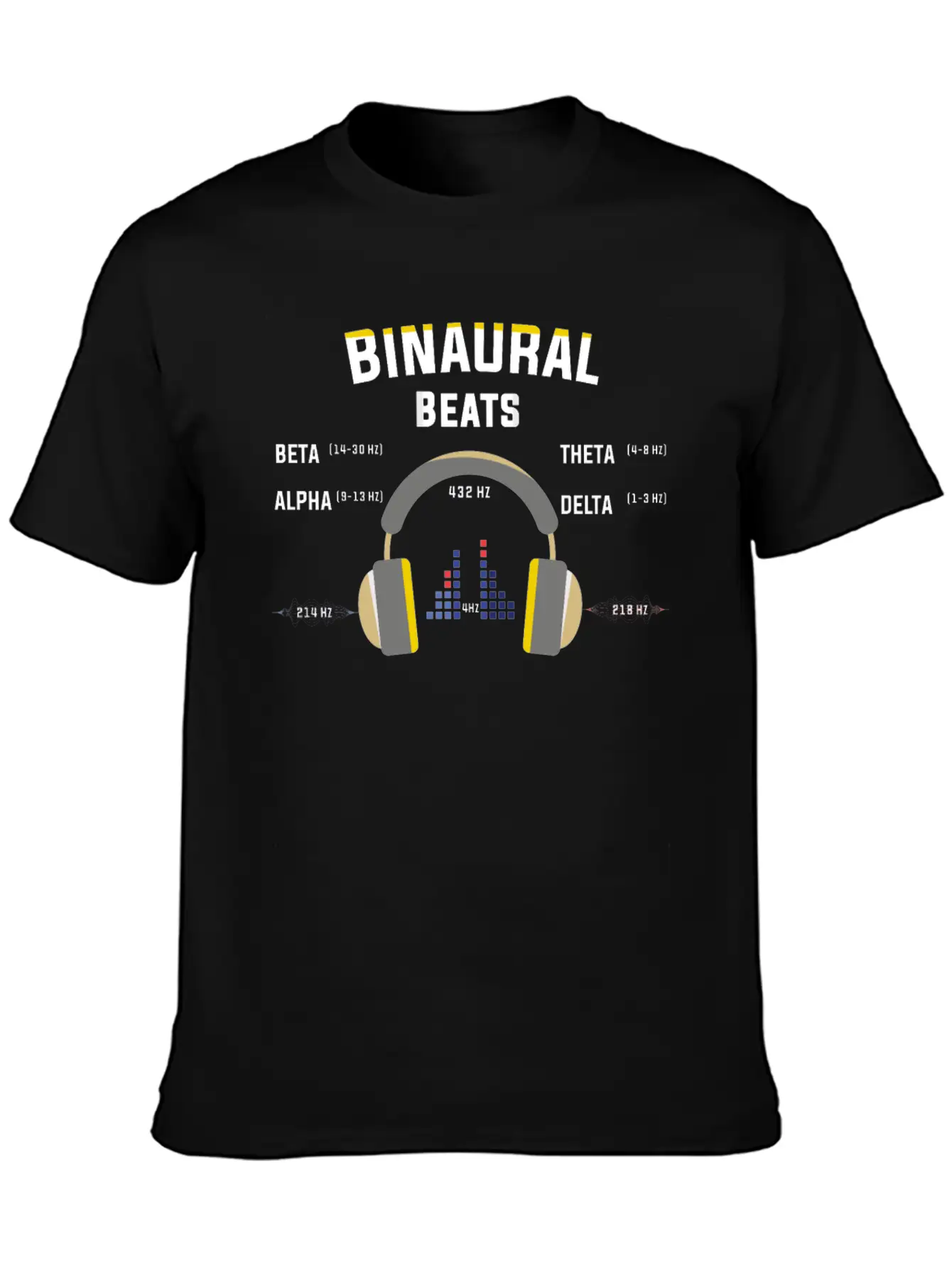 Binaurale Beats Brain Waves Music Gift Shirt Basic Graphic T-Shirt – Daily Comfort In Soft Cotton
