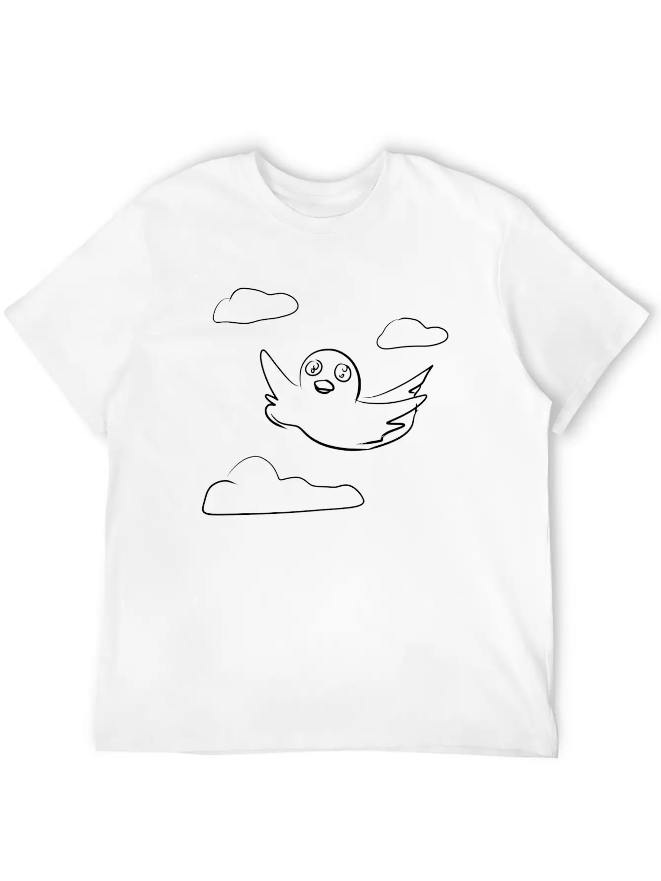 Bird Flying Sky Stylish Everyday T-Shirt – Unisex Basic Cotton Tee