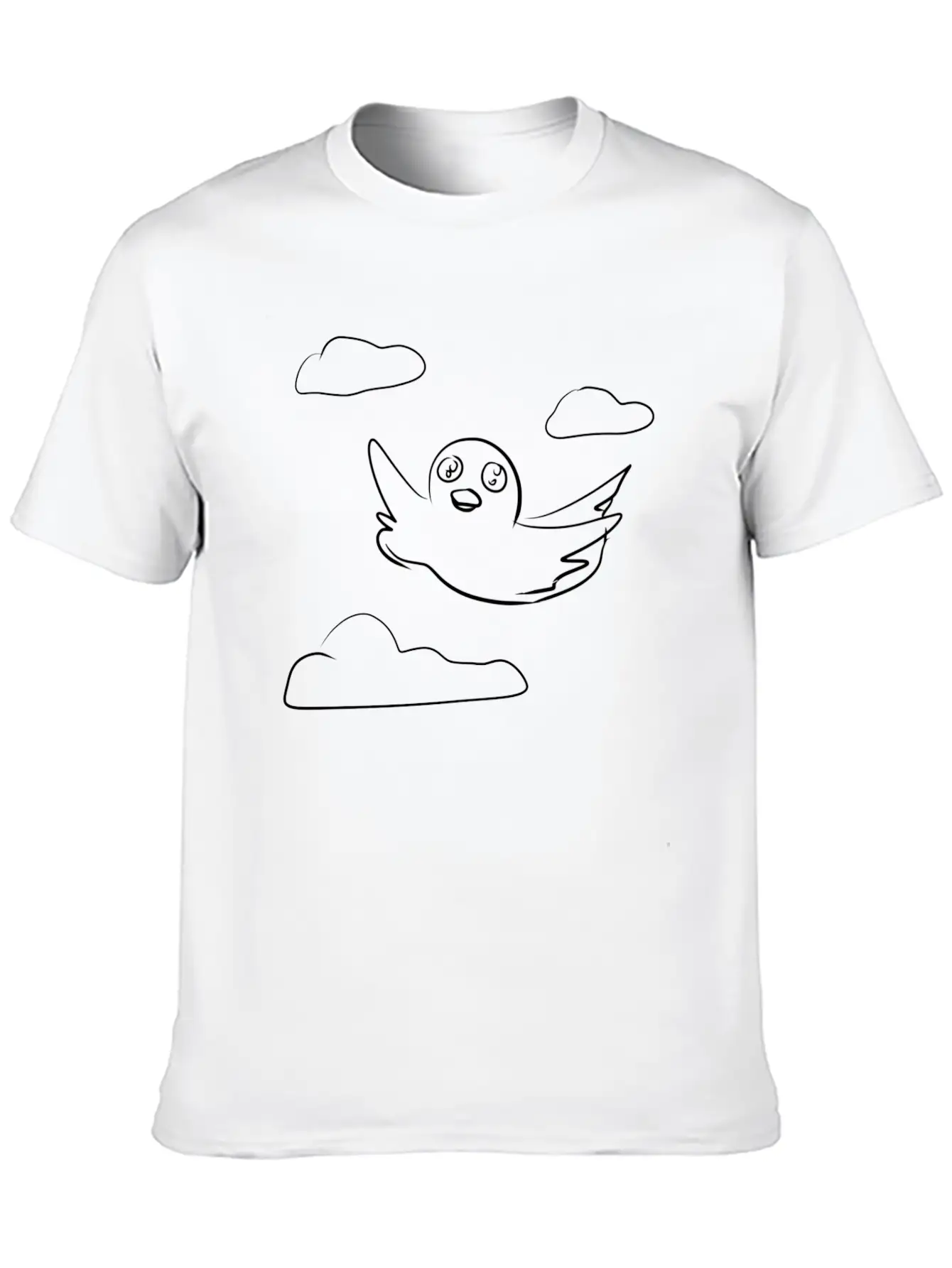Bird Flying Sky Stylish Everyday T-Shirt – Unisex Basic Cotton Tee