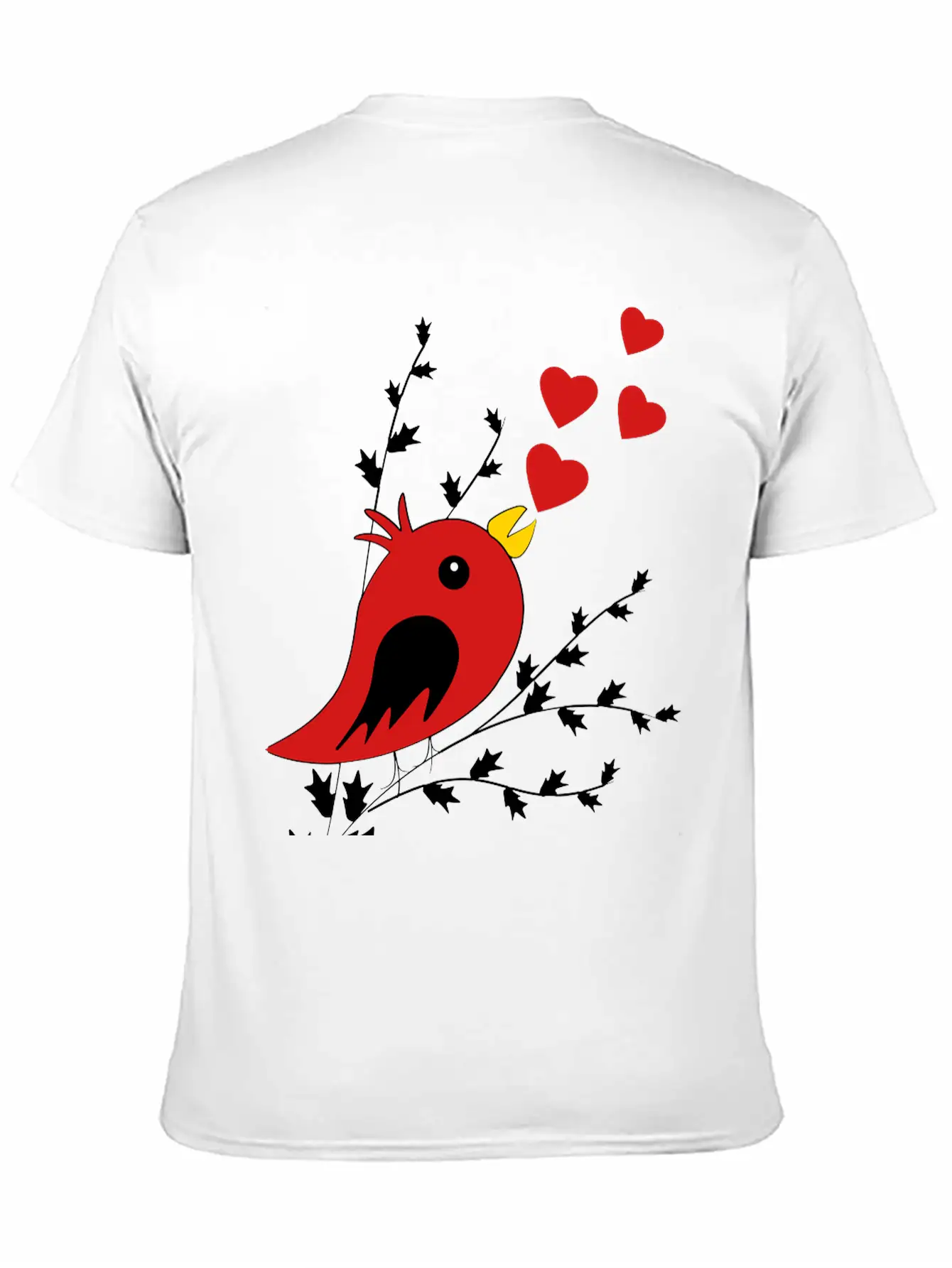 Bird Song Unisex Short Sleeve Soft Cotton T-Shirt – Casual Everyday Wear