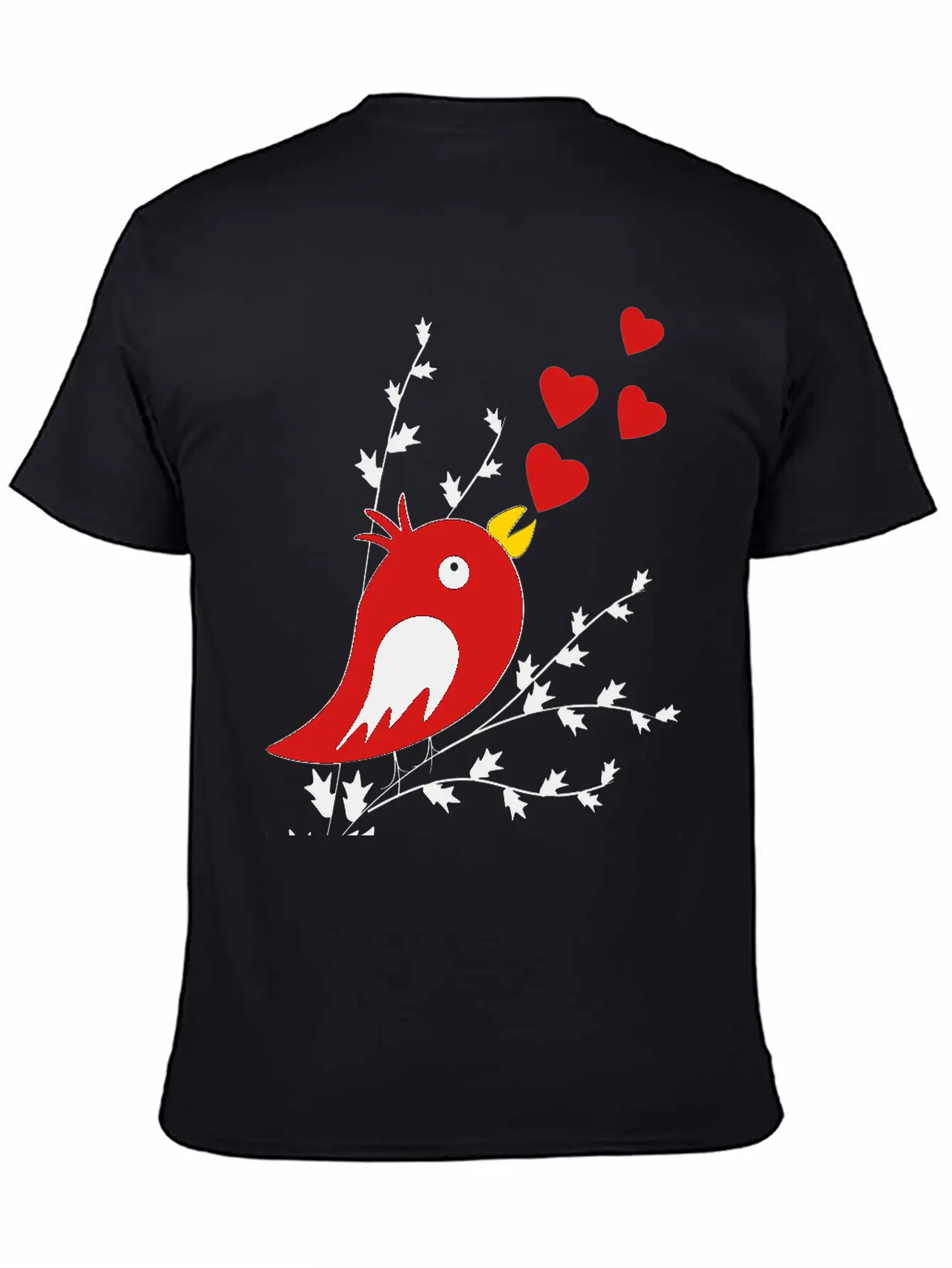 Bird Song Unisex Short Sleeve Soft Cotton T-Shirt – Casual Everyday Wear