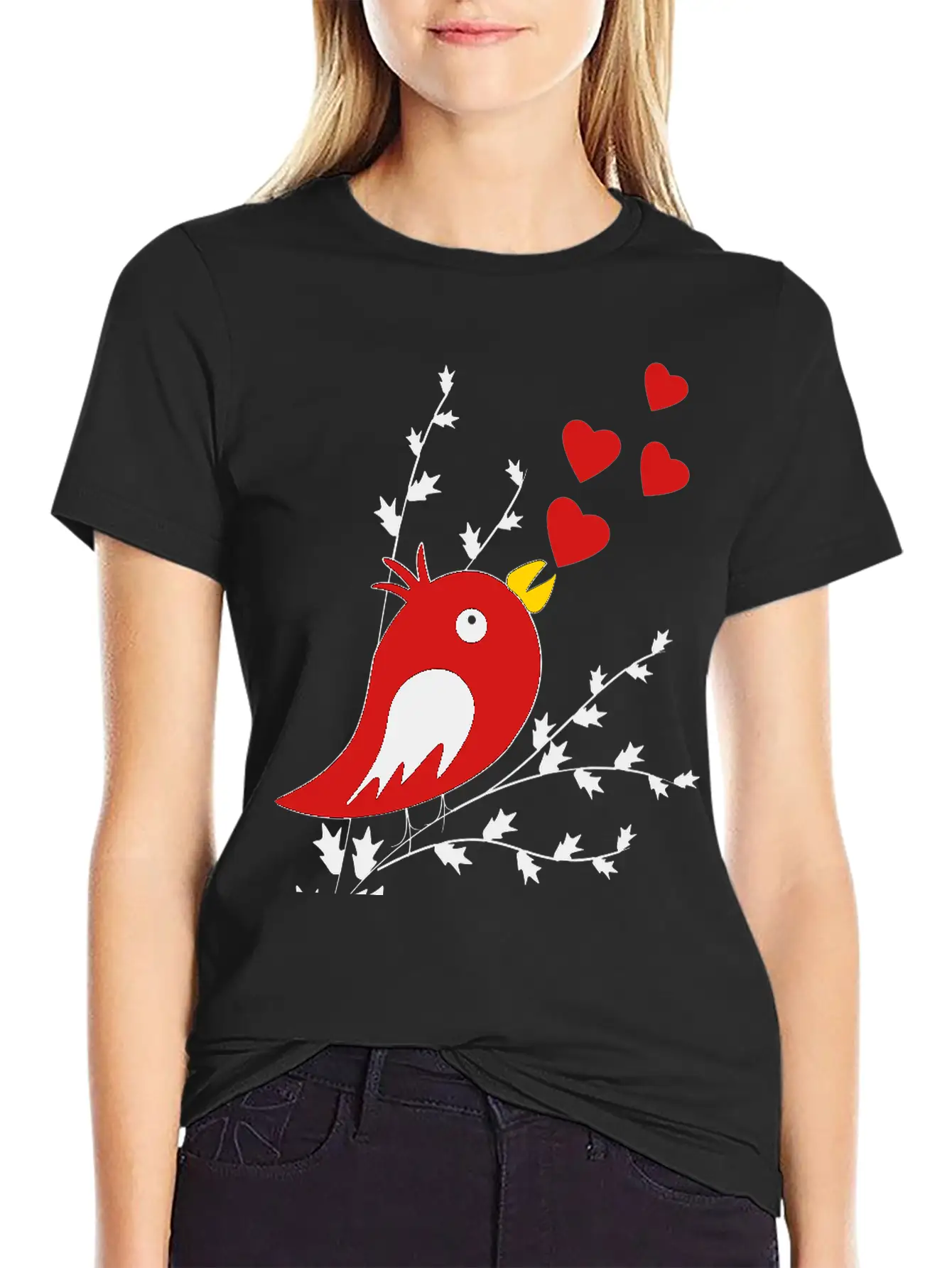 Bird Song Unisex Short Sleeve Soft Cotton T-Shirt – Casual Everyday Wear