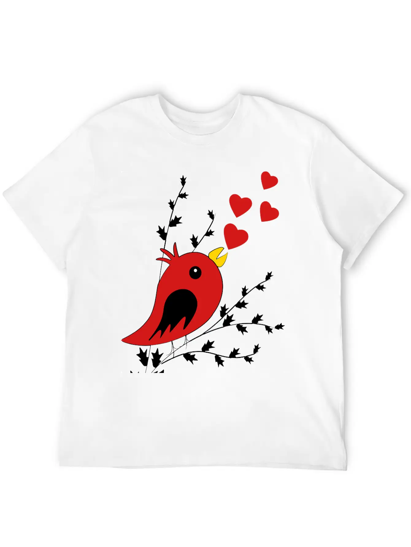 Bird Song Unisex Short Sleeve Soft Cotton T-Shirt – Casual Everyday Wear