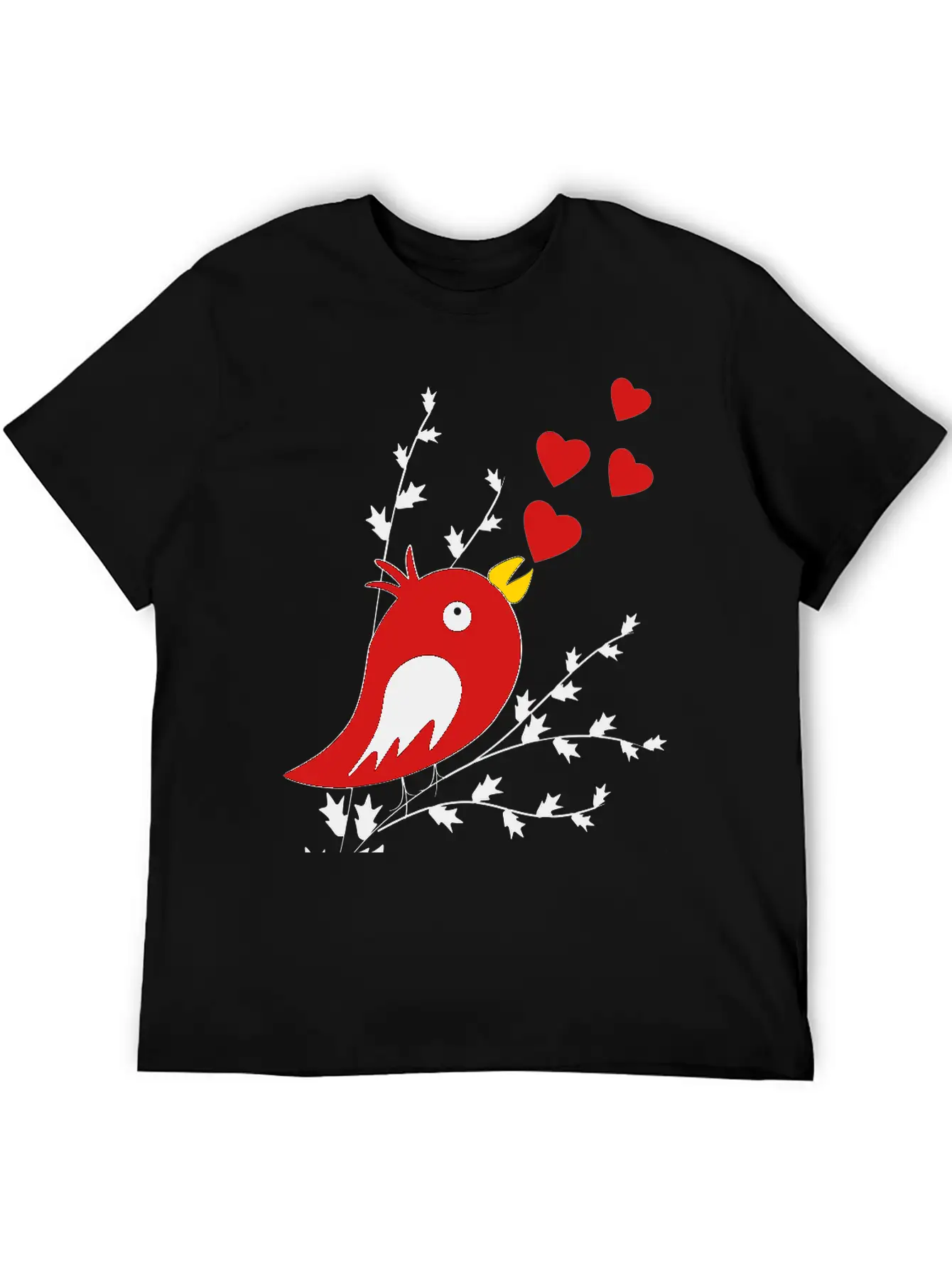 Bird Song Unisex Short Sleeve Soft Cotton T-Shirt – Casual Everyday Wear