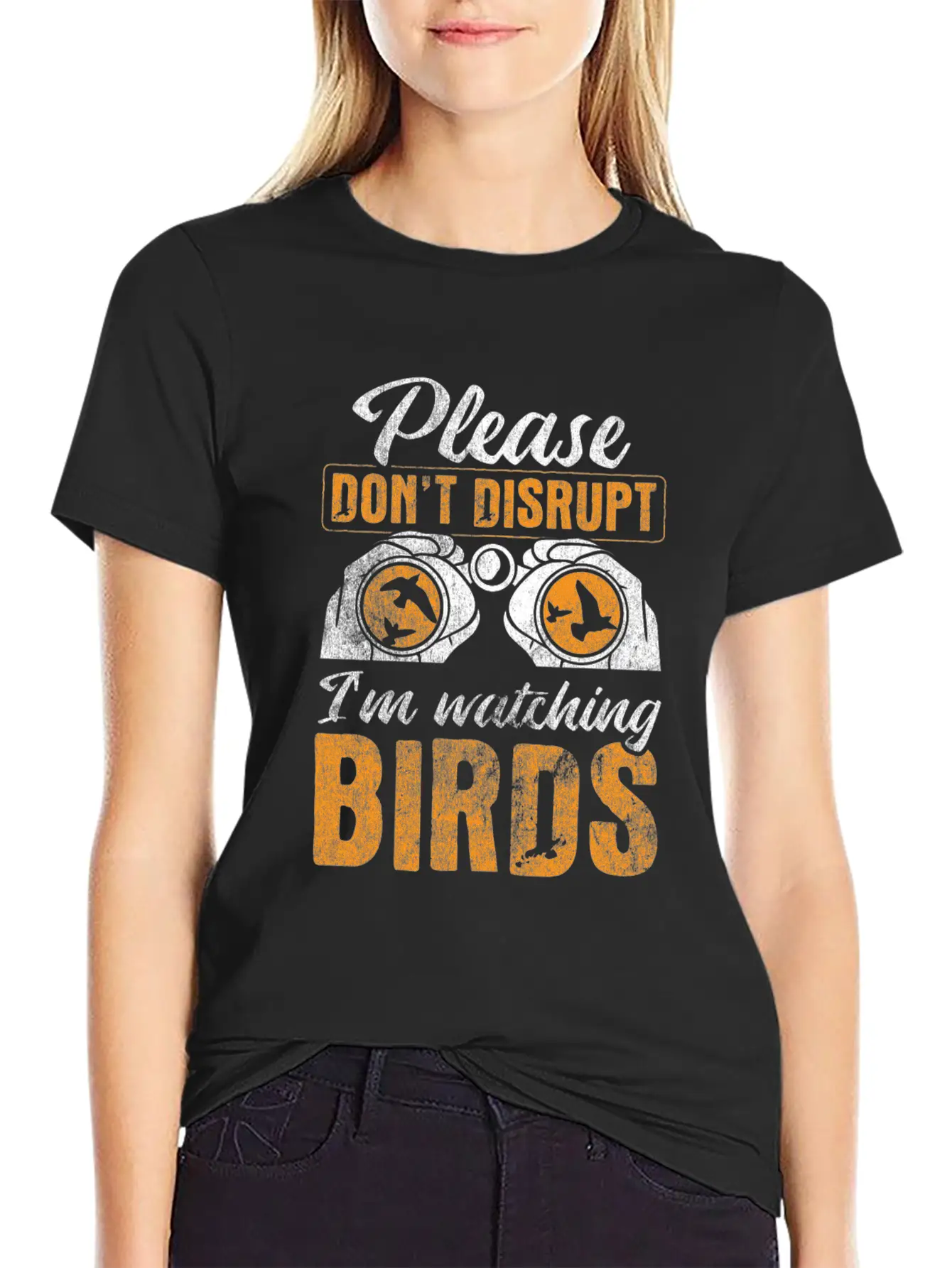 Bird Watching Bird Watching Unisex Short Sleeve Soft Cotton T-Shirt – Casual Everyday Wear