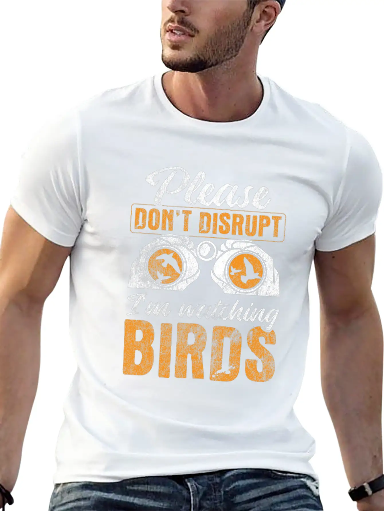 Bird Watching Bird Watching Unisex Short Sleeve Soft Cotton T-Shirt – Casual Everyday Wear