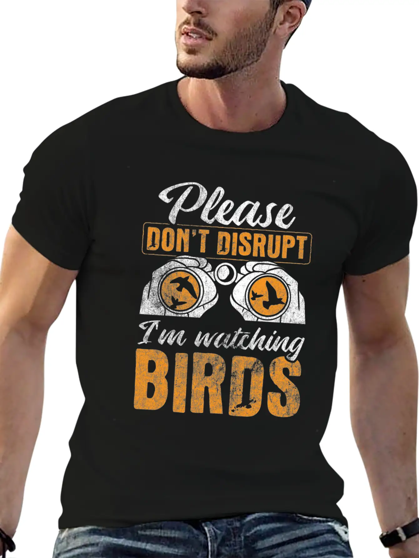 Bird Watching Bird Watching Unisex Short Sleeve Soft Cotton T-Shirt – Casual Everyday Wear