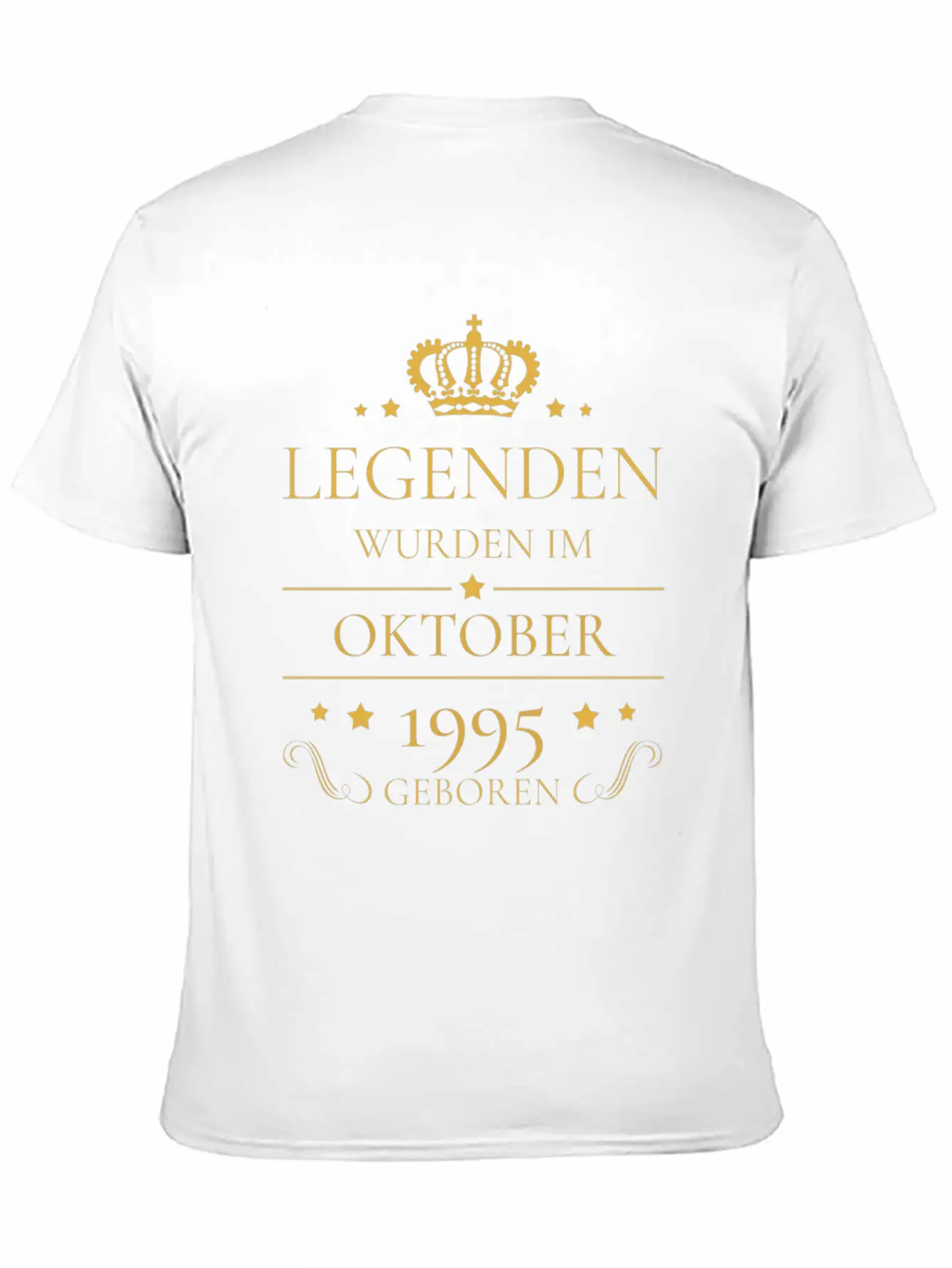 Birthday Volume October 1995 Legends Gift Unisex Short Sleeve Soft Cotton T-Shirt – Casual Everyday Wear