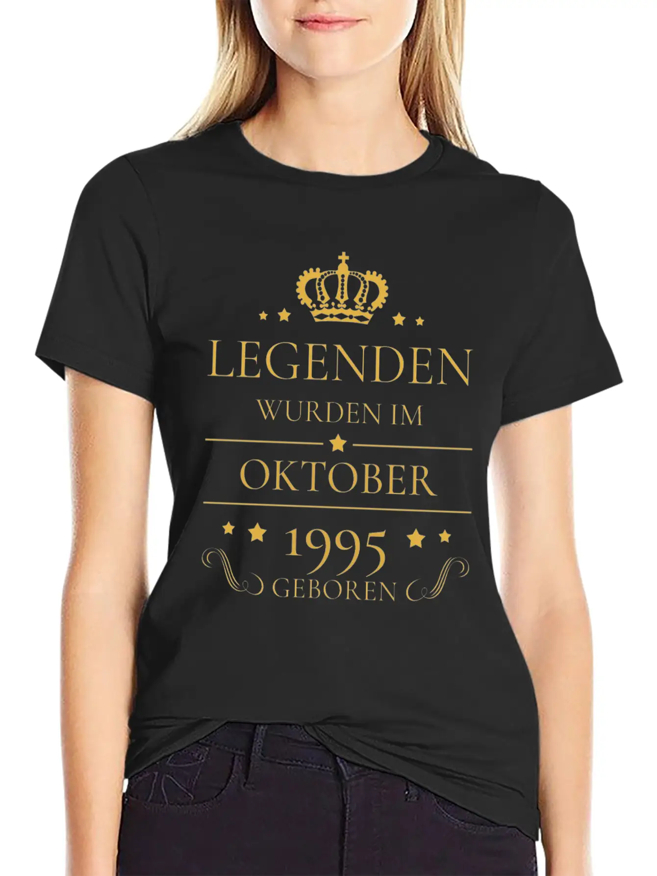 Birthday Volume October 1995 Legends Gift Unisex Short Sleeve Soft Cotton T-Shirt – Casual Everyday Wear
