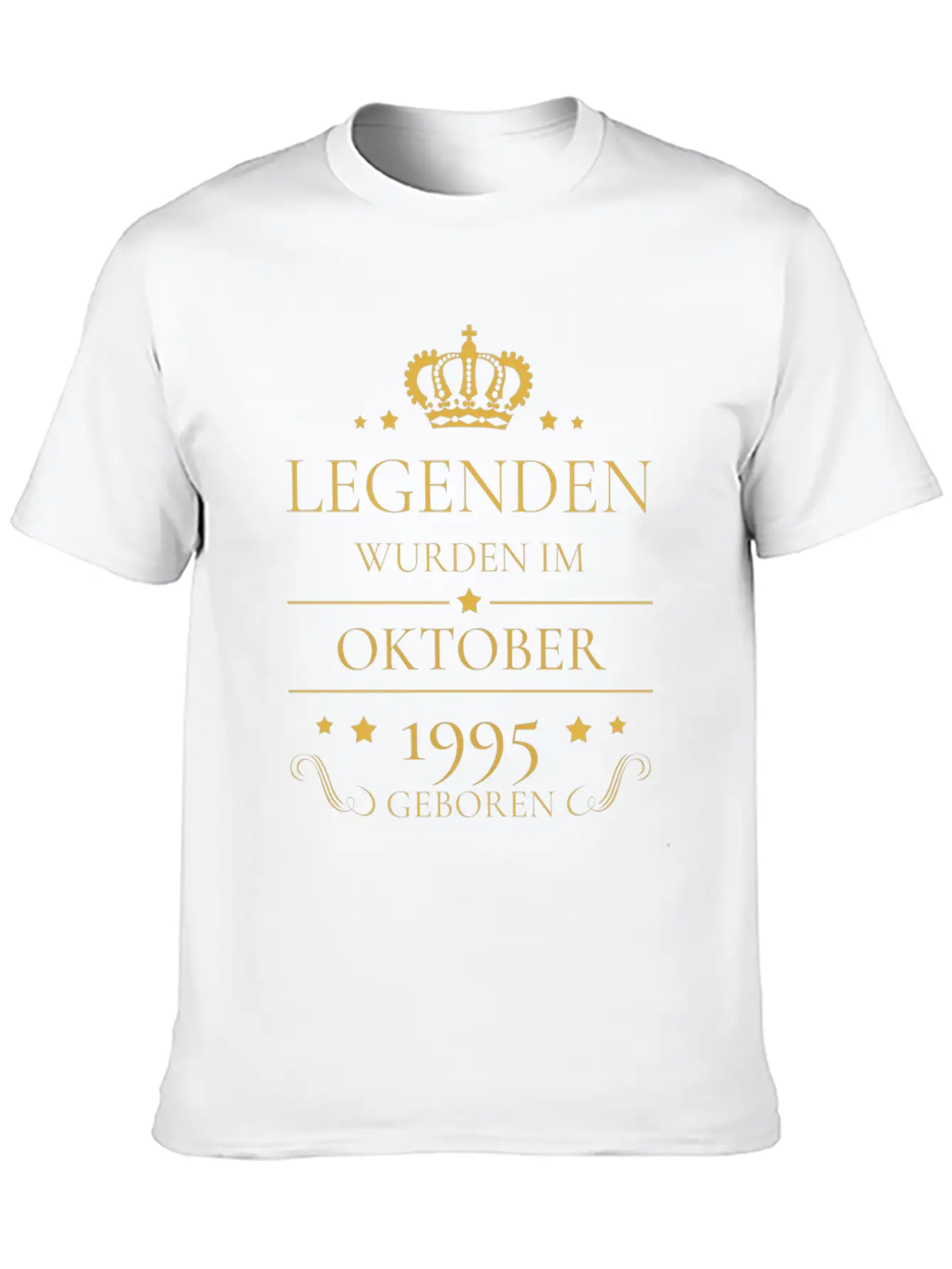 Birthday Volume October 1995 Legends Gift Unisex Short Sleeve Soft Cotton T-Shirt – Casual Everyday Wear