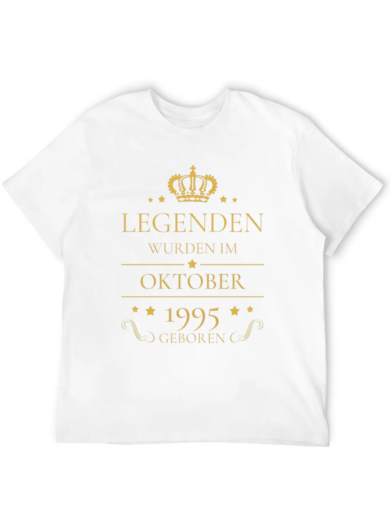 Birthday Volume October 1995 Legends Gift Unisex Short Sleeve Soft Cotton T-Shirt – Casual Everyday Wear