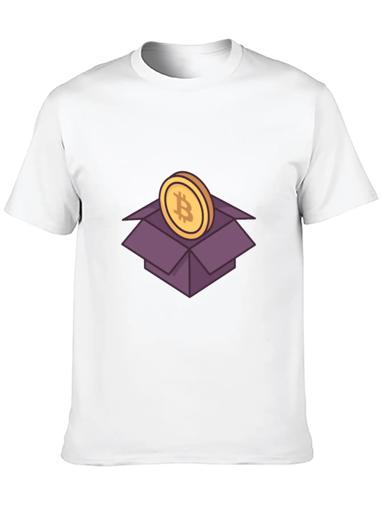 Bit Coin Unisex Short Sleeve Soft Cotton T-Shirt – Casual Everyday Wear
