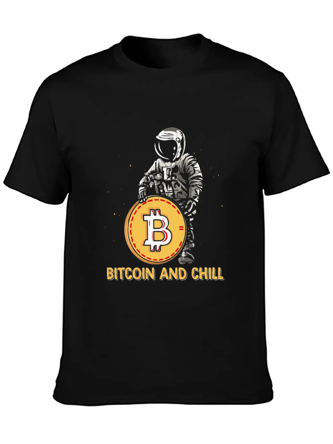 Bitcoin And Chill Comfortable Minimalist Graphic Tee – Summer Style Essential